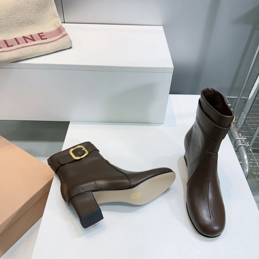 2025 가을/겨울 신상 통굽 앵클부츠(5color) 상세