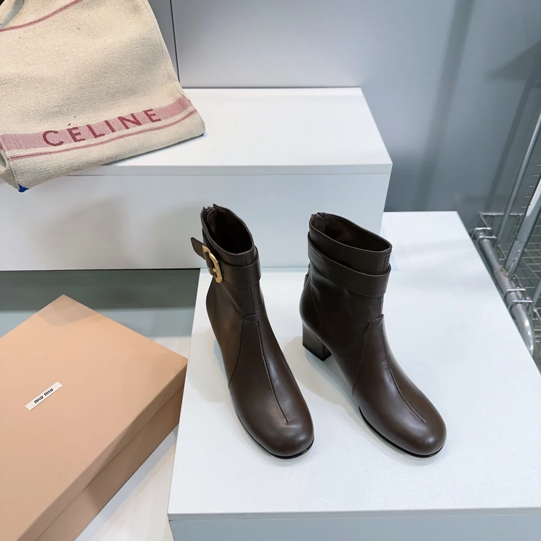 2025 가을/겨울 신상 통굽 앵클부츠(5color) 상세