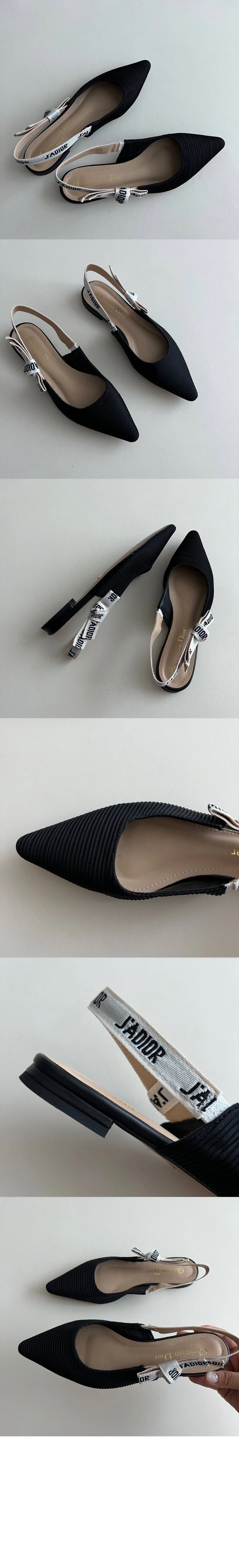 슬링백 토 키튼 힐 플랫 상세