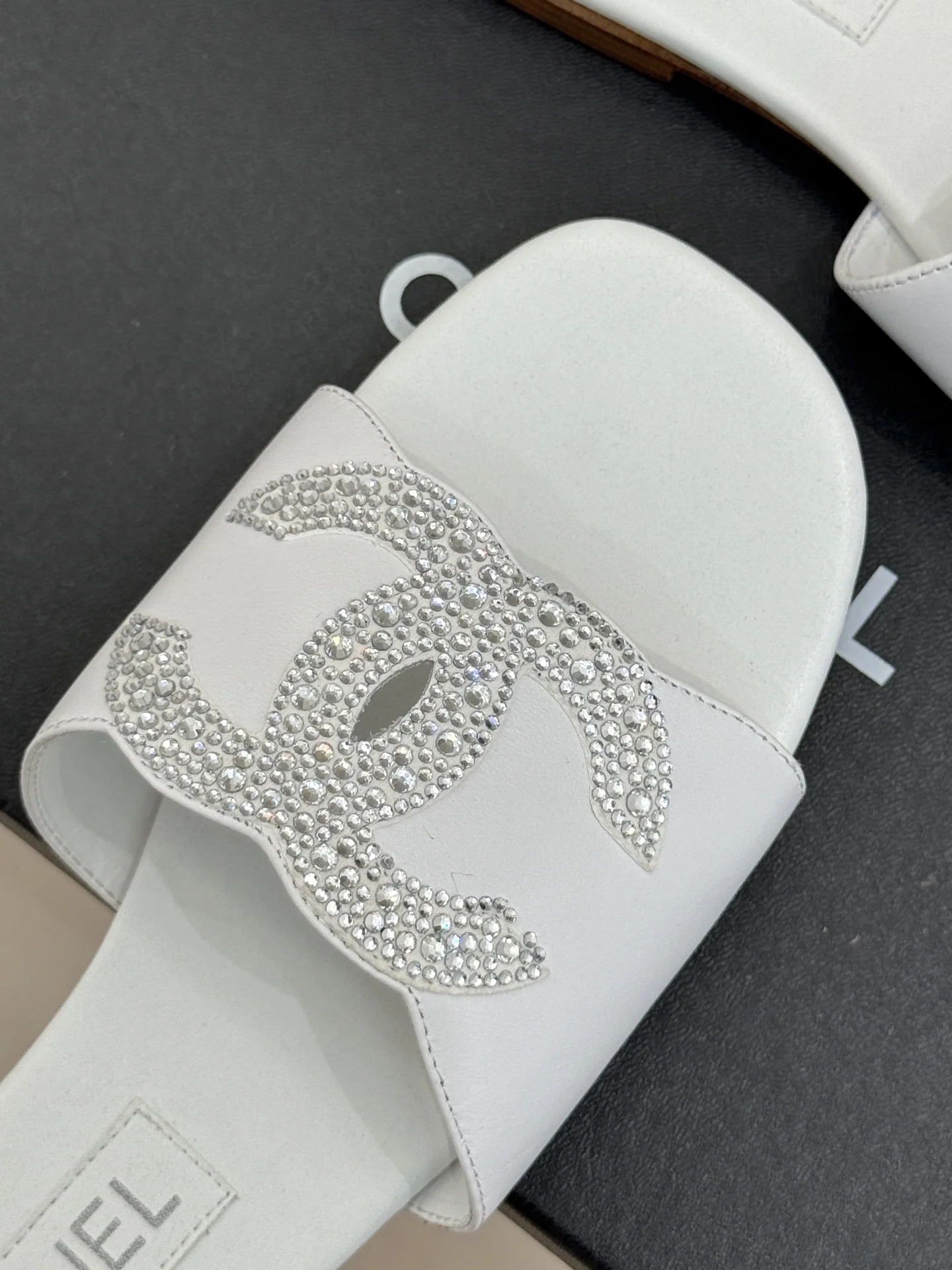 25p 봄여름 신상 큐빅 더블 C 슬리퍼(3color) 상세