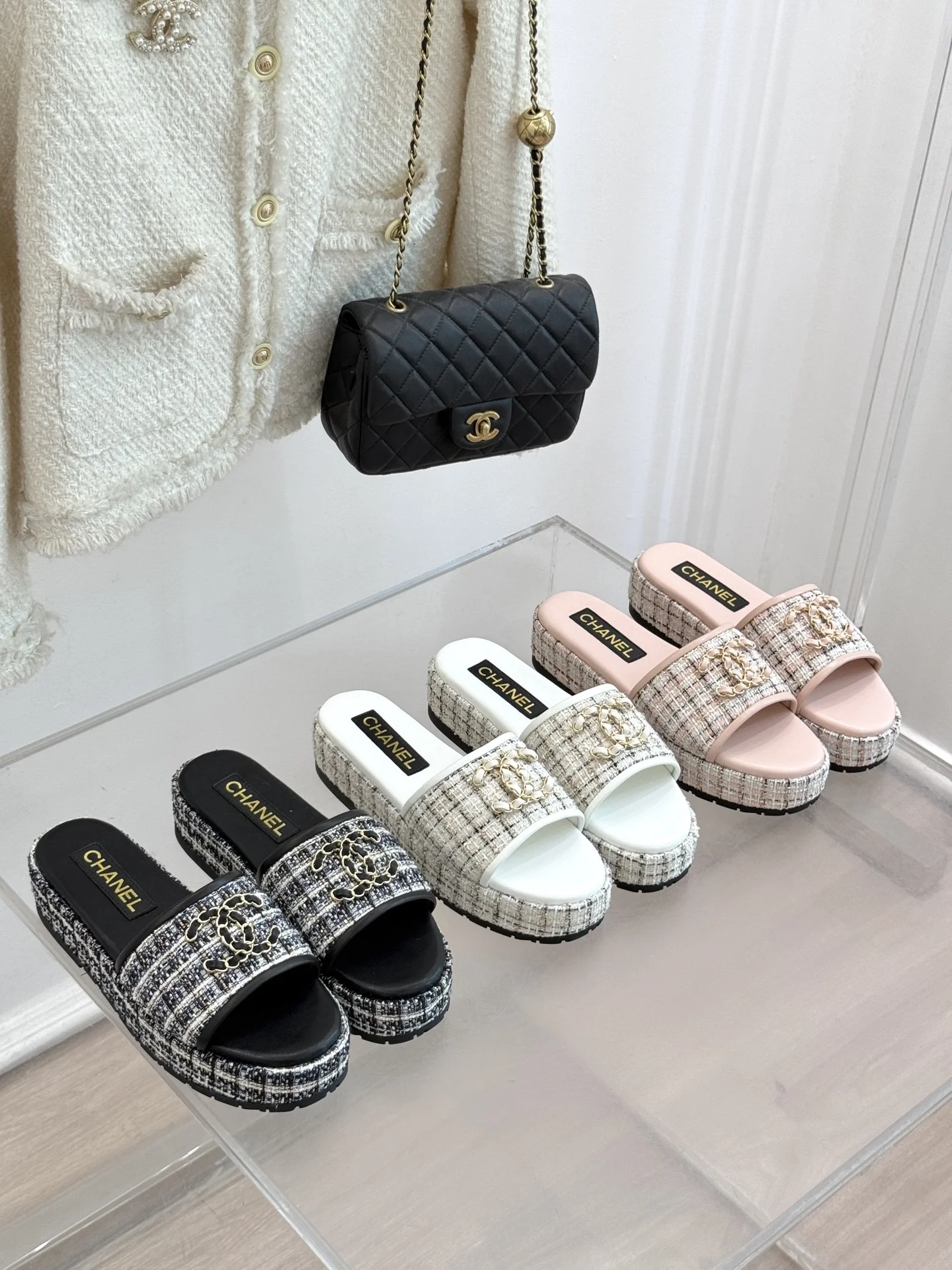 25C 봄여름 신상 더블 C 슬리퍼(3color)