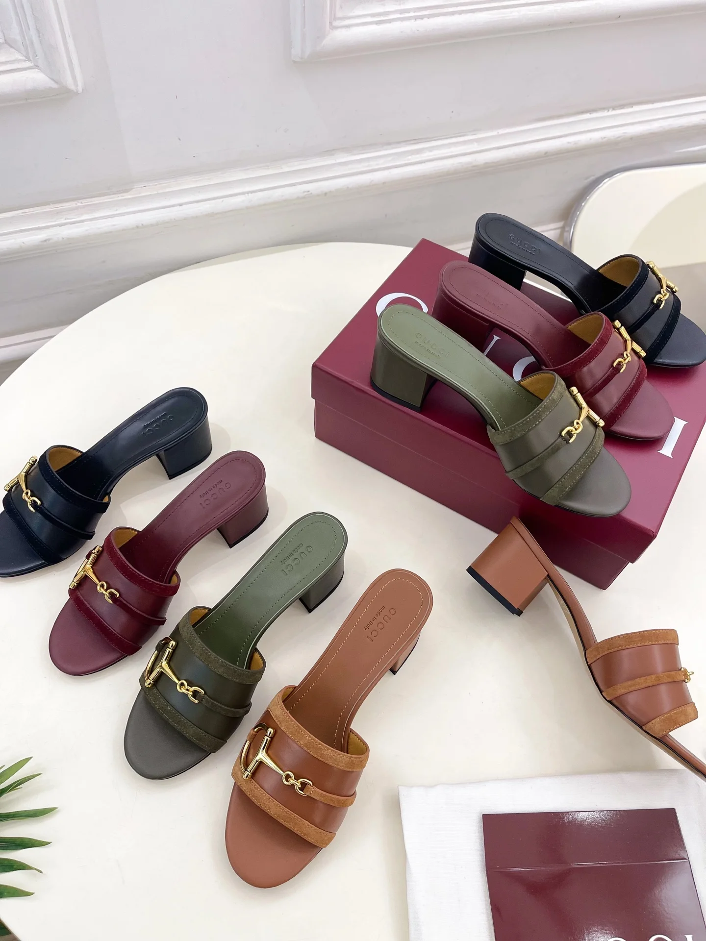 홀스빗 통굽 슬리퍼(4color)