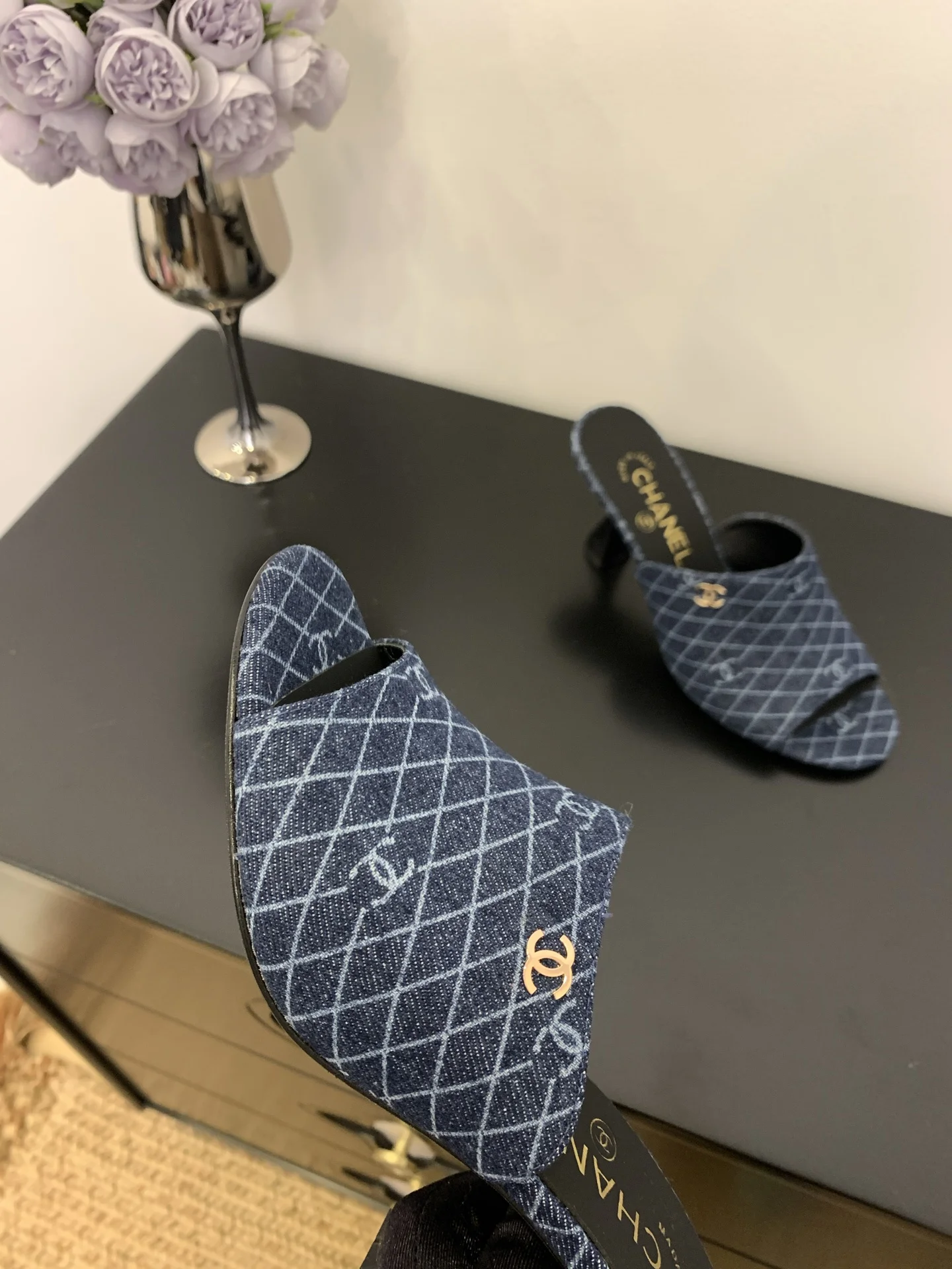 25 신상 일자 와인잔굽 슬리퍼(7color) 상세