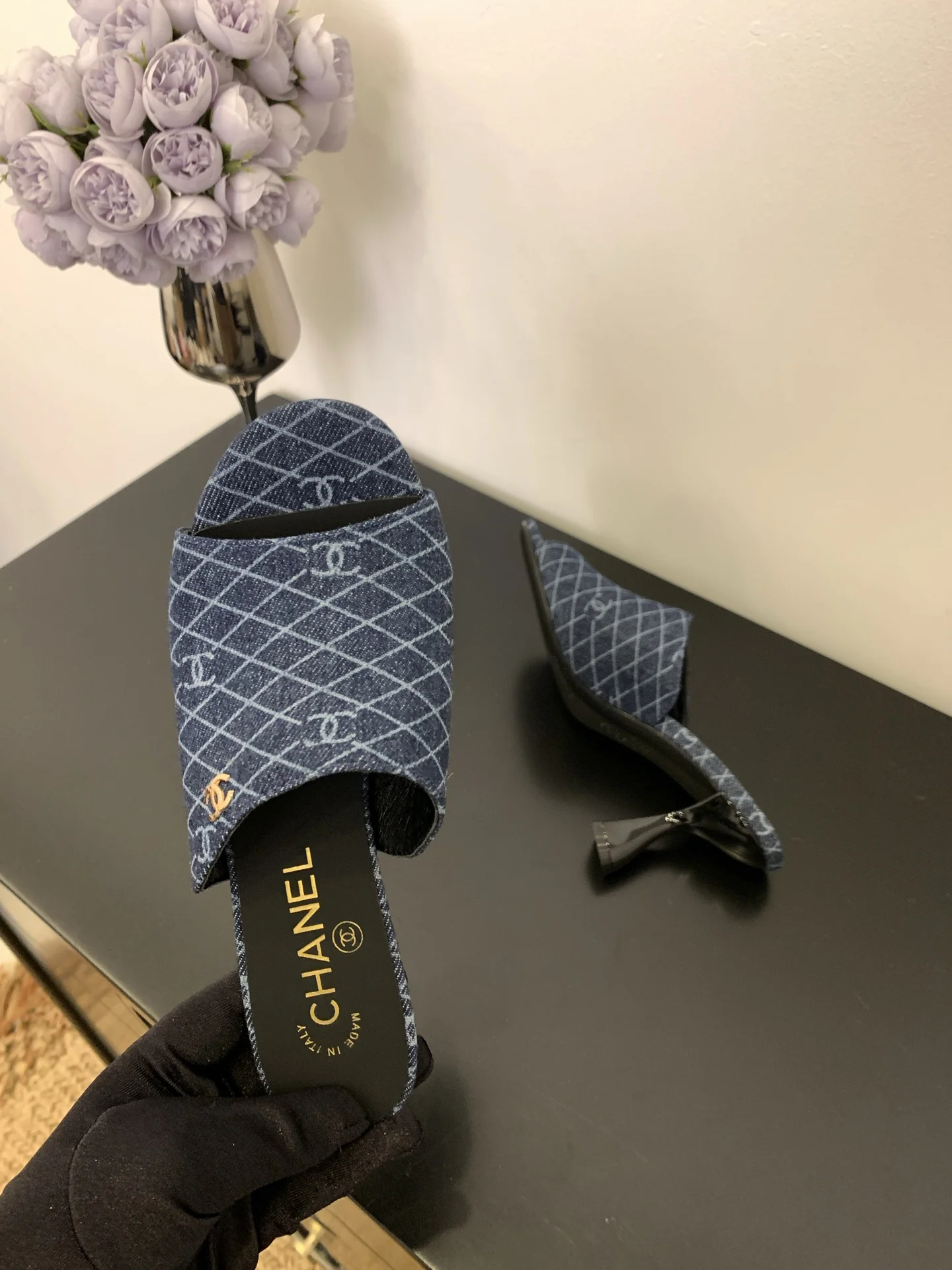 25 신상 일자 와인잔굽 슬리퍼(7color) 상세