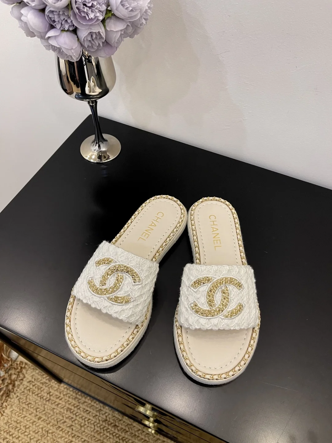 빅로고 통굽 슬리퍼(5color)