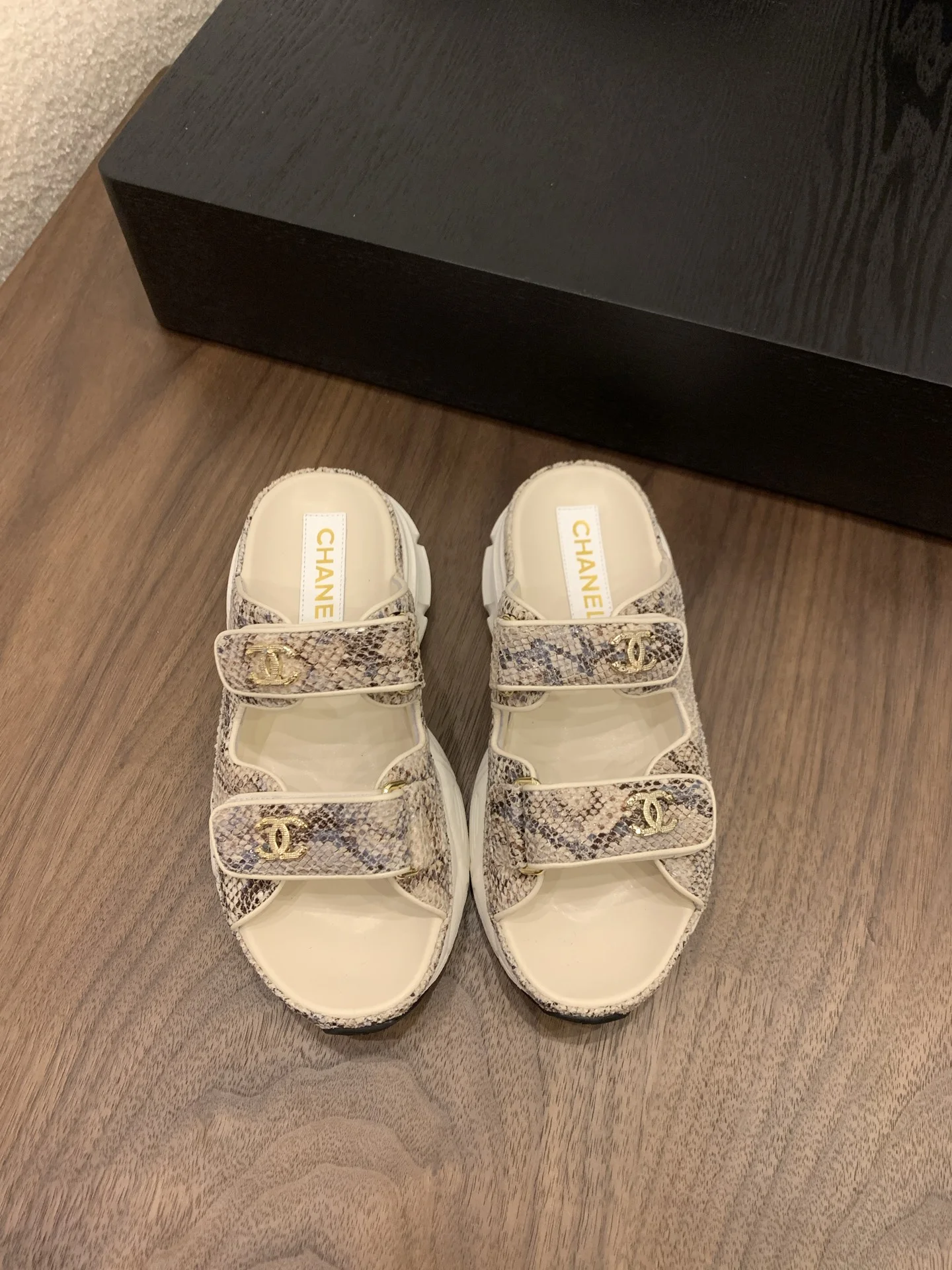 통굽 벨크로 슬리퍼(3color) 상세