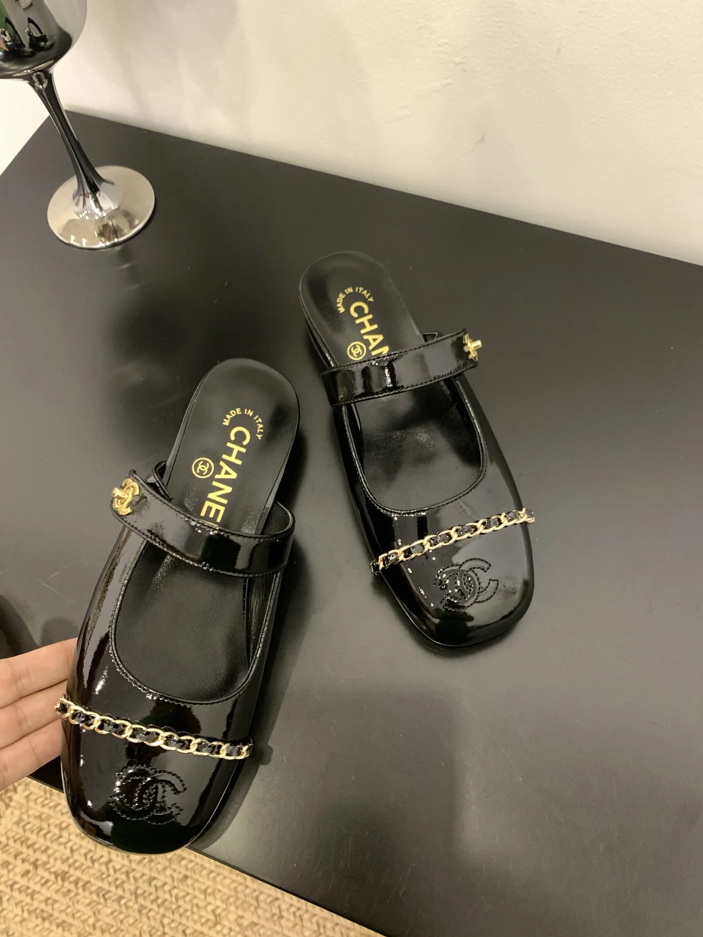 체인 슬리퍼(3color) 상세