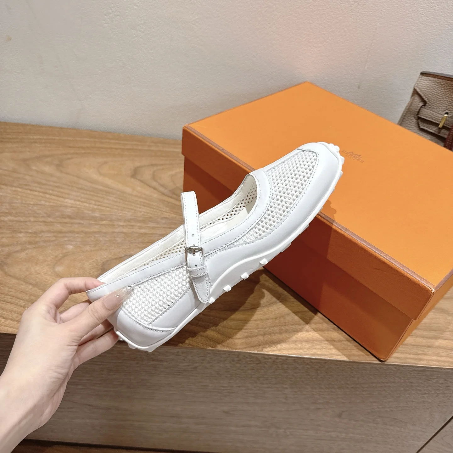 발레리나 매쉬 플랫(3color) 상세