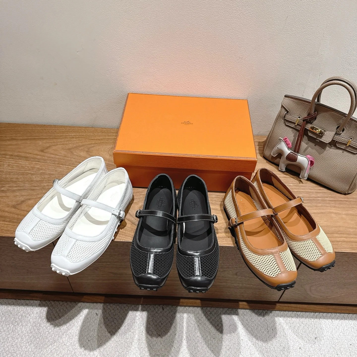 발레리나 매쉬 플랫(3color)