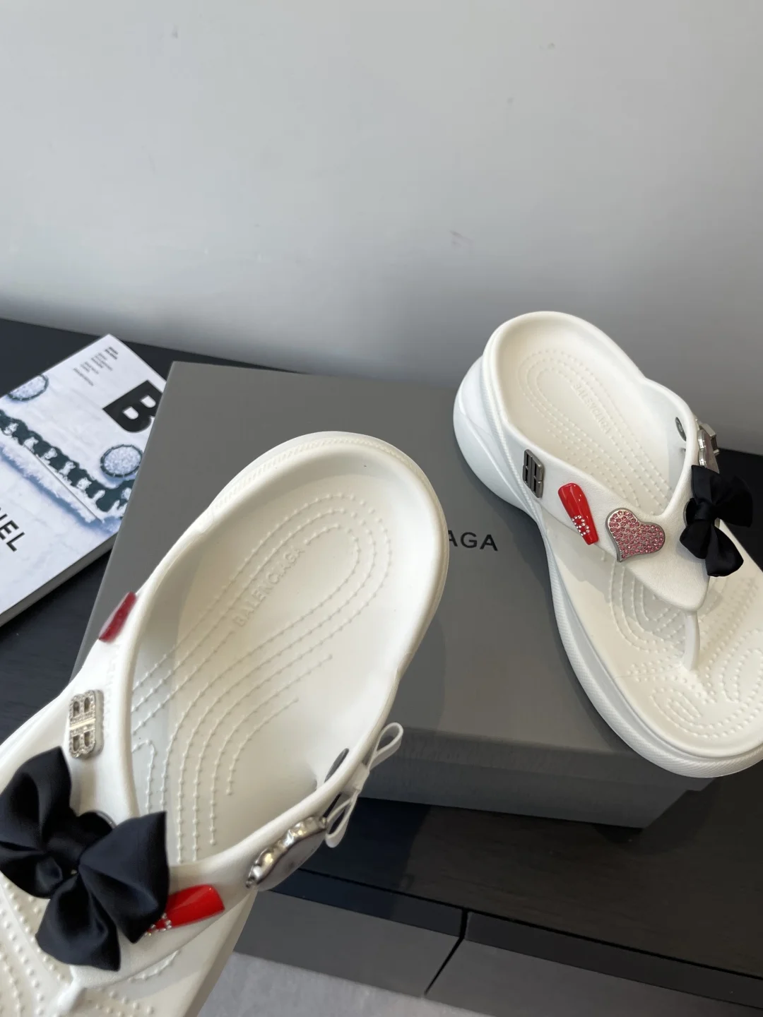 25ss 여름 신상 리본 통굽 슬리퍼(3colo) 상세