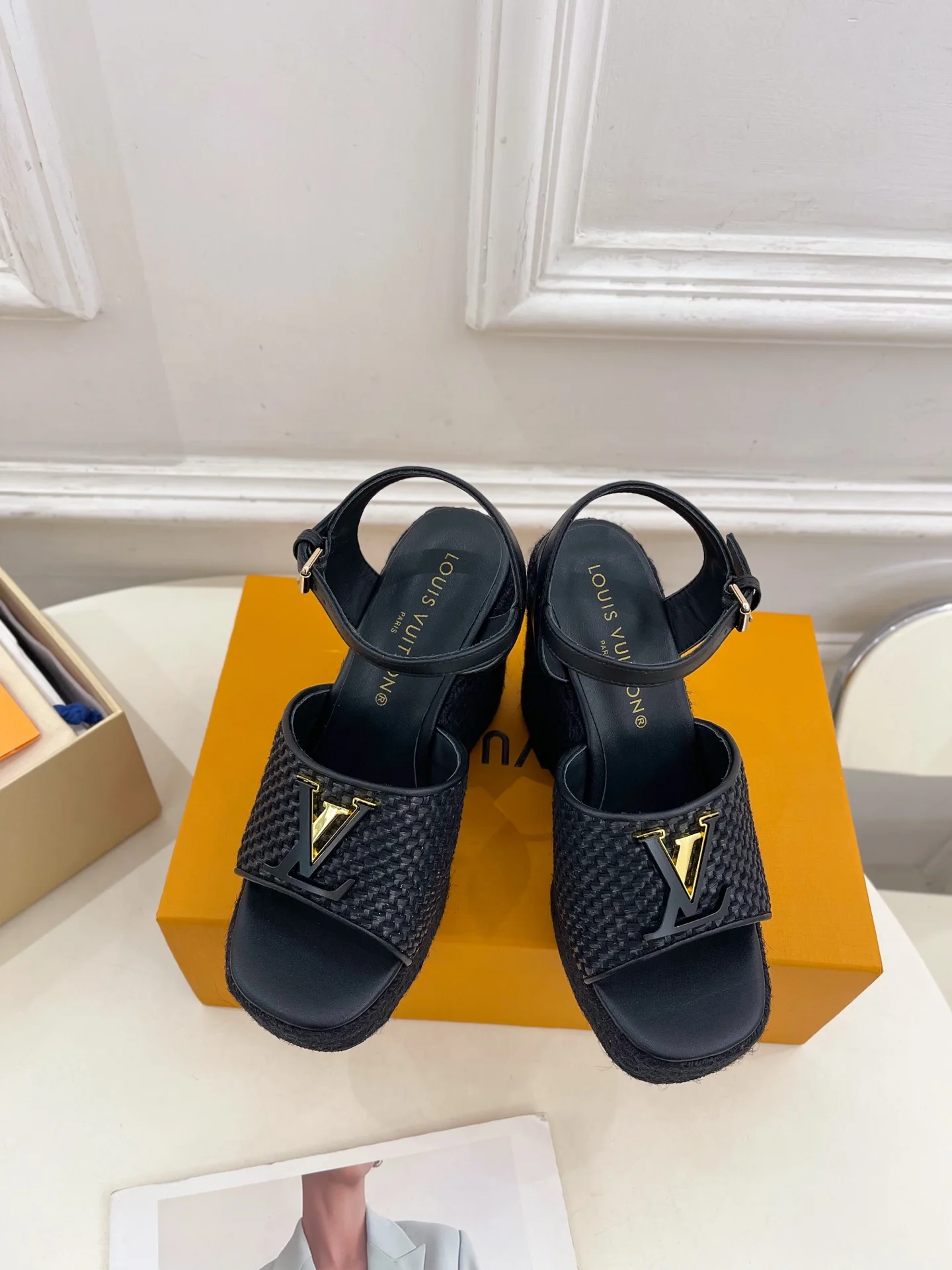 25신상 로프 웨지 샌들(2color) 상세