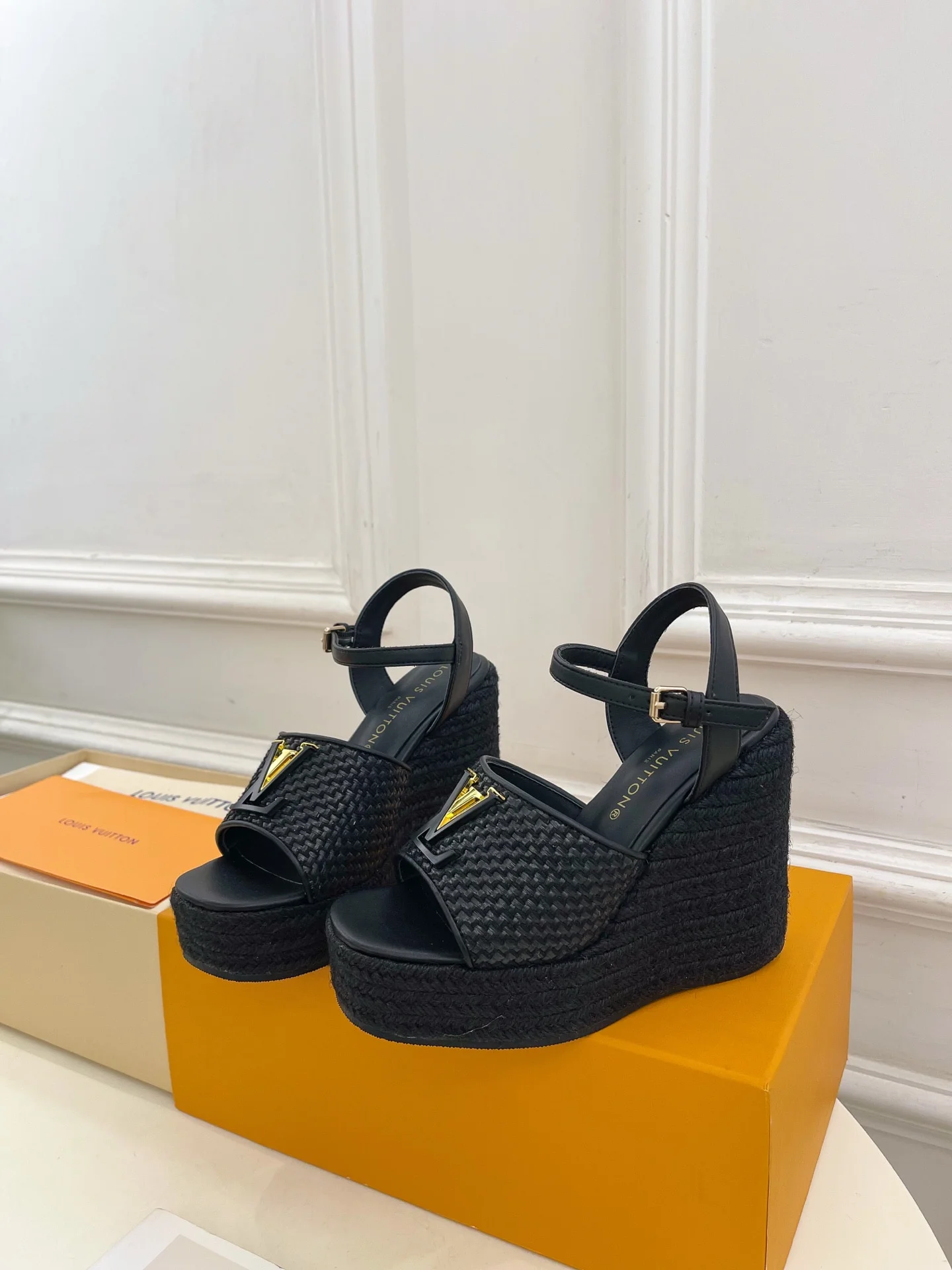 25신상 로프 웨지 샌들(2color) 상세