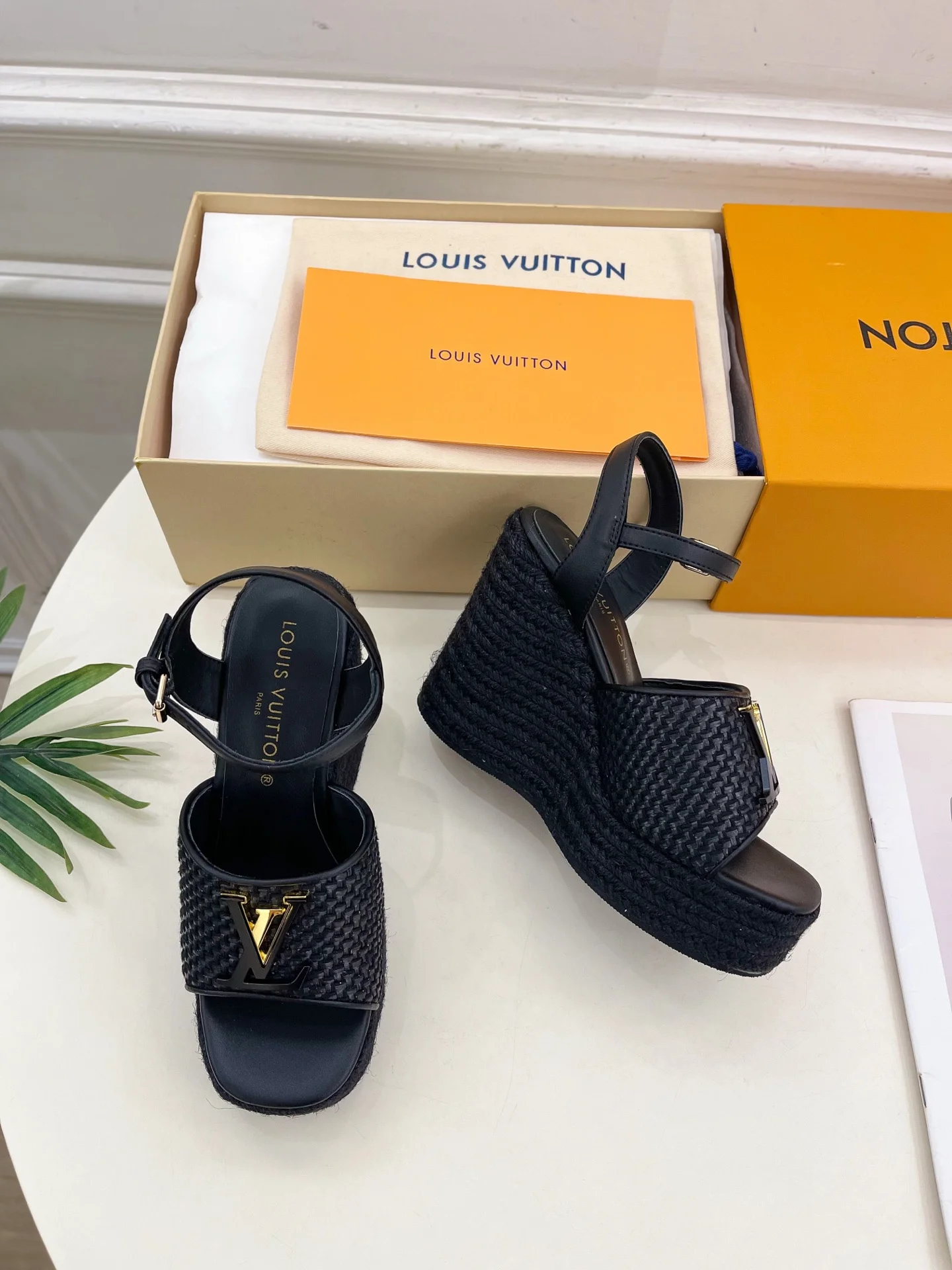 25신상 로프 웨지 샌들(2color) 상세