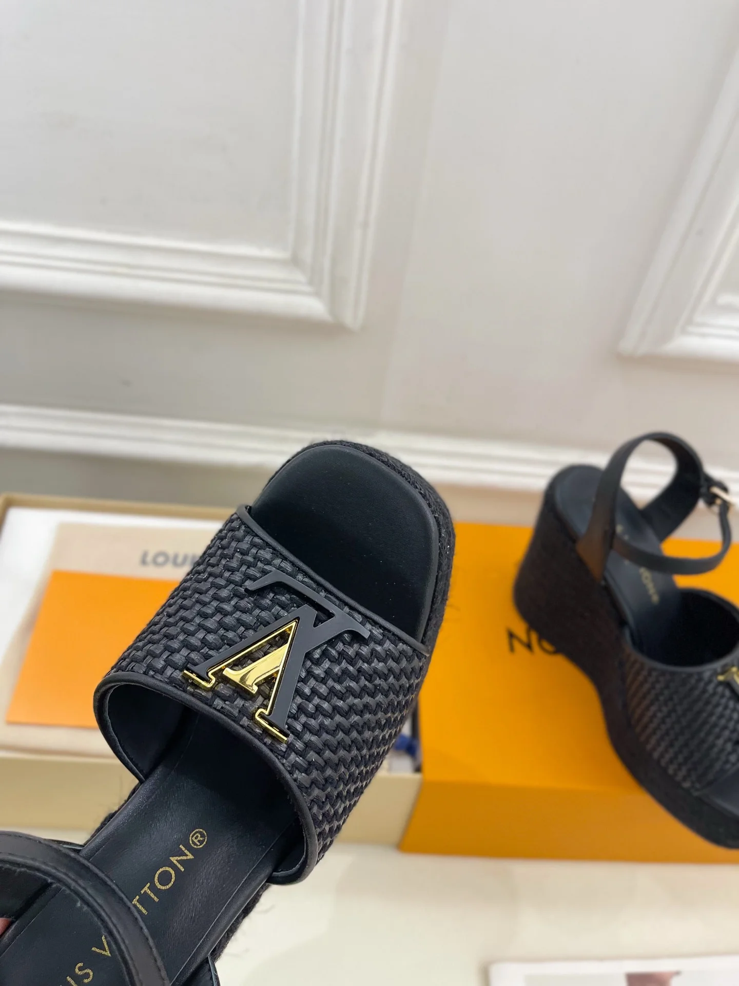 25신상 로프 웨지 샌들(2color) 상세