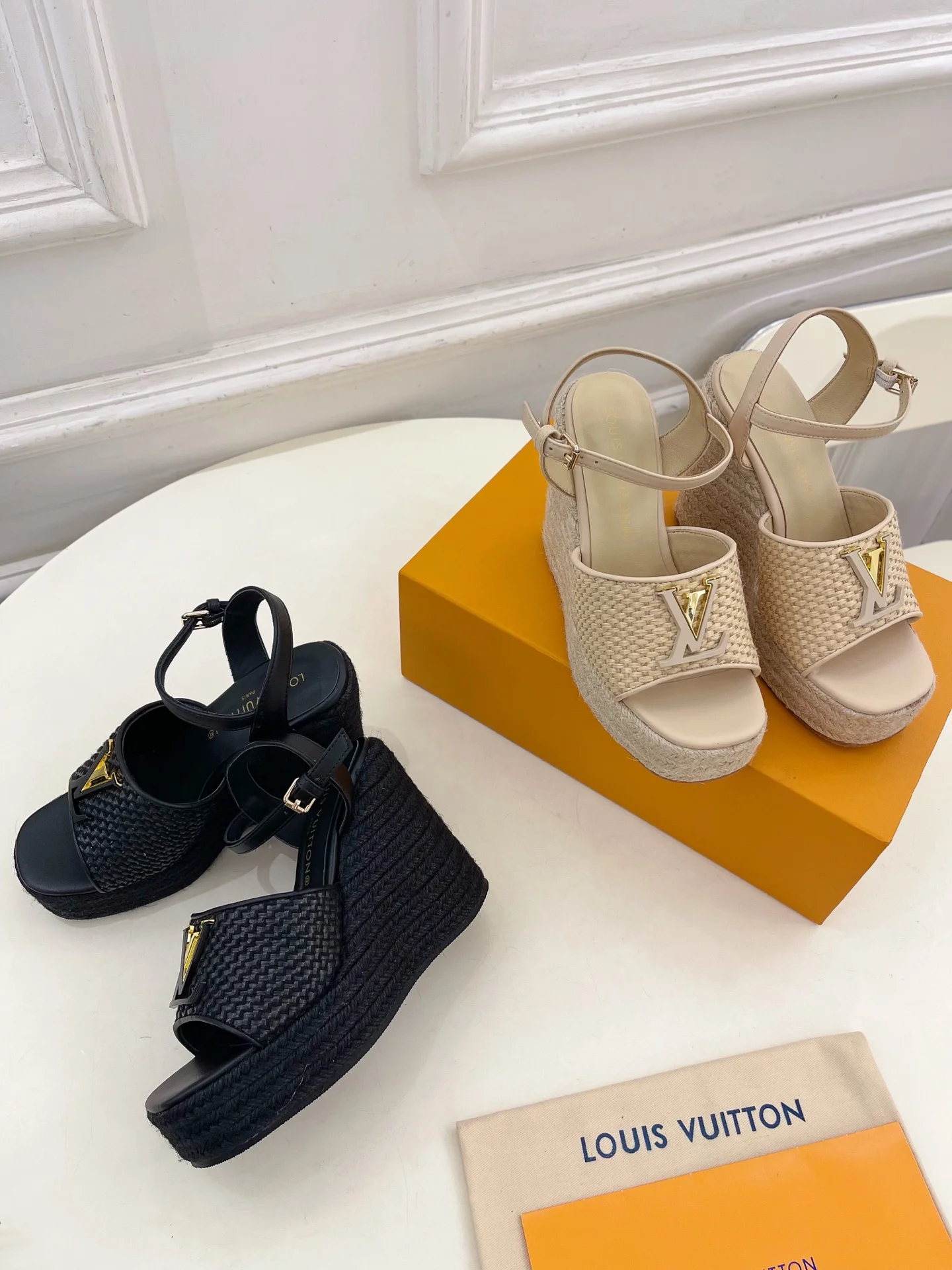 25신상 로프 웨지 샌들(2color)