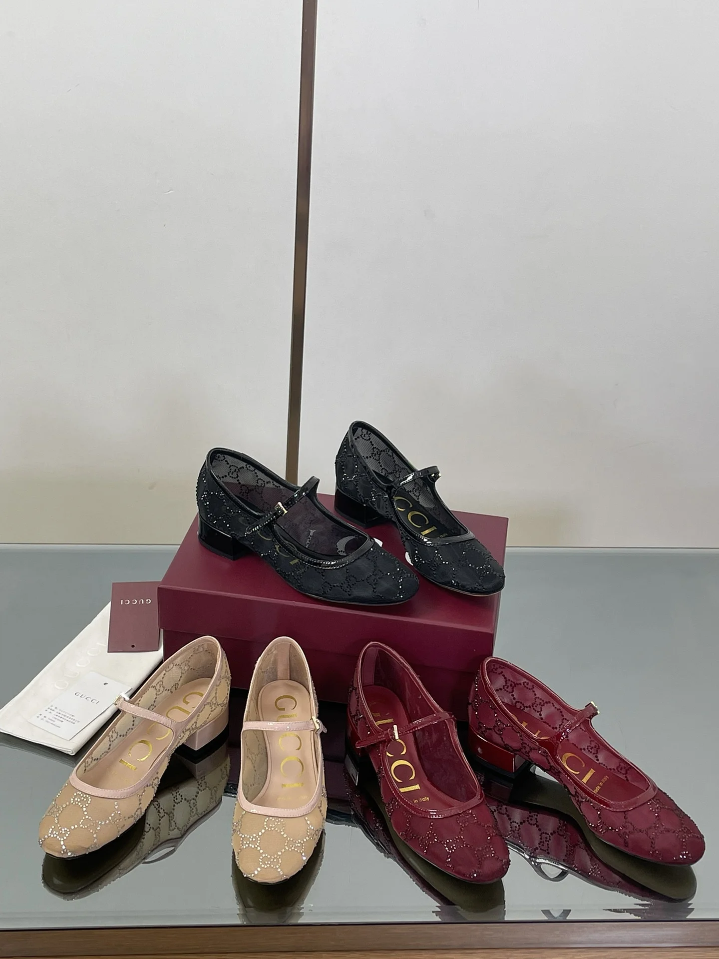 25 신상 메리제인 크리스탈 슈즈(3color)