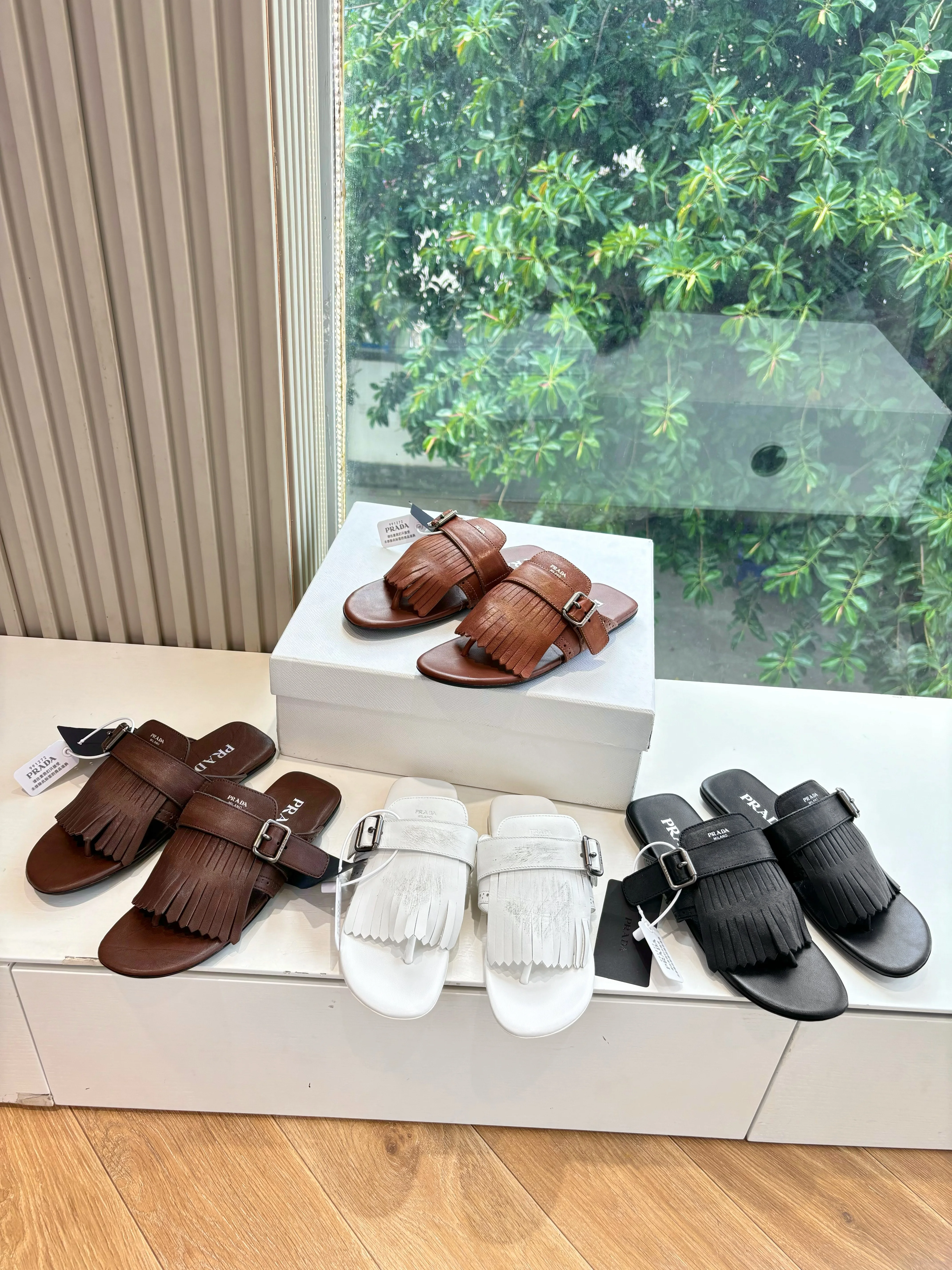 빈티지 태슬 세미슬리퍼(4color)