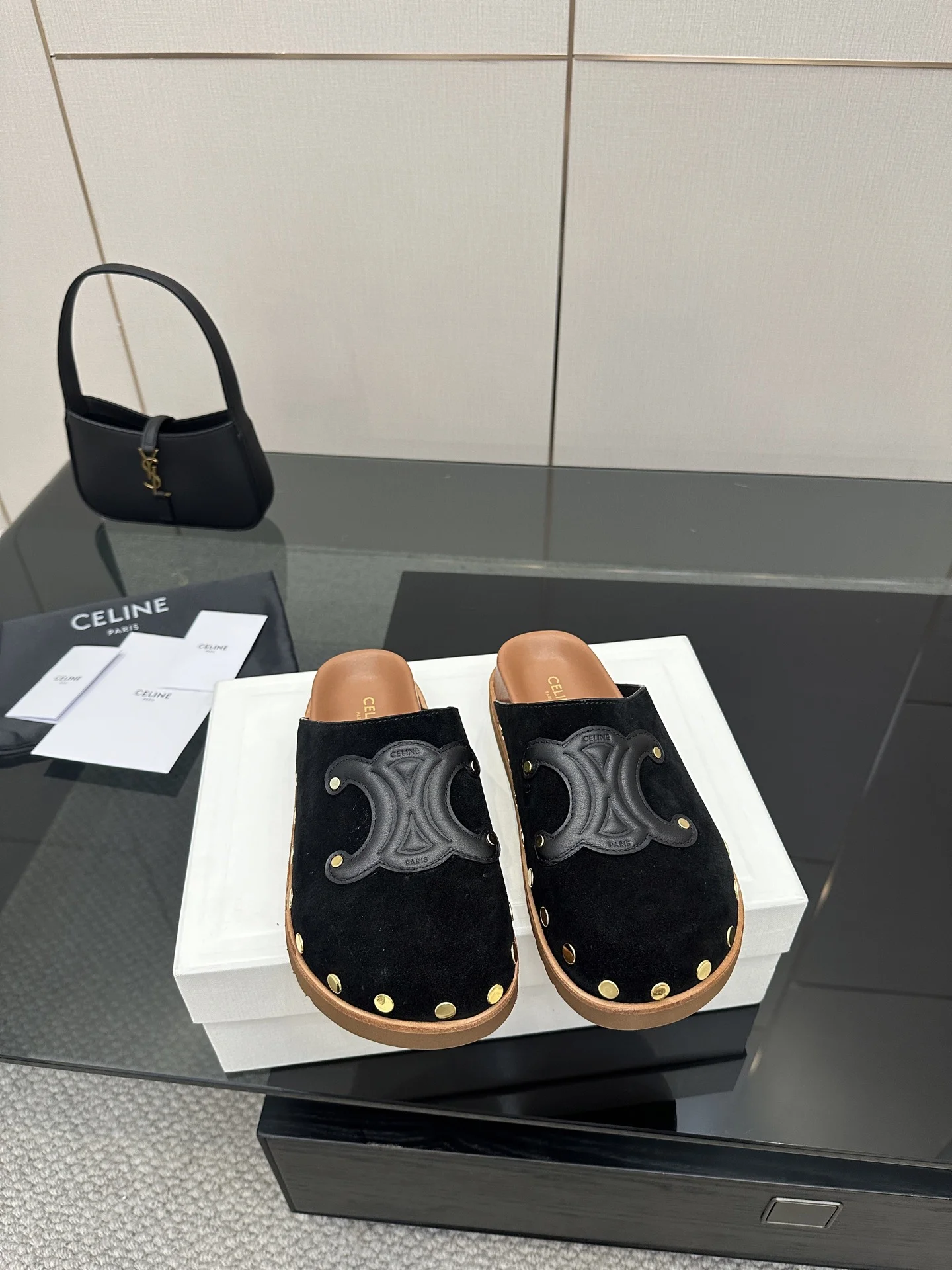 여름 신상 옥스포드 플랫 슬리퍼(2color) 상세