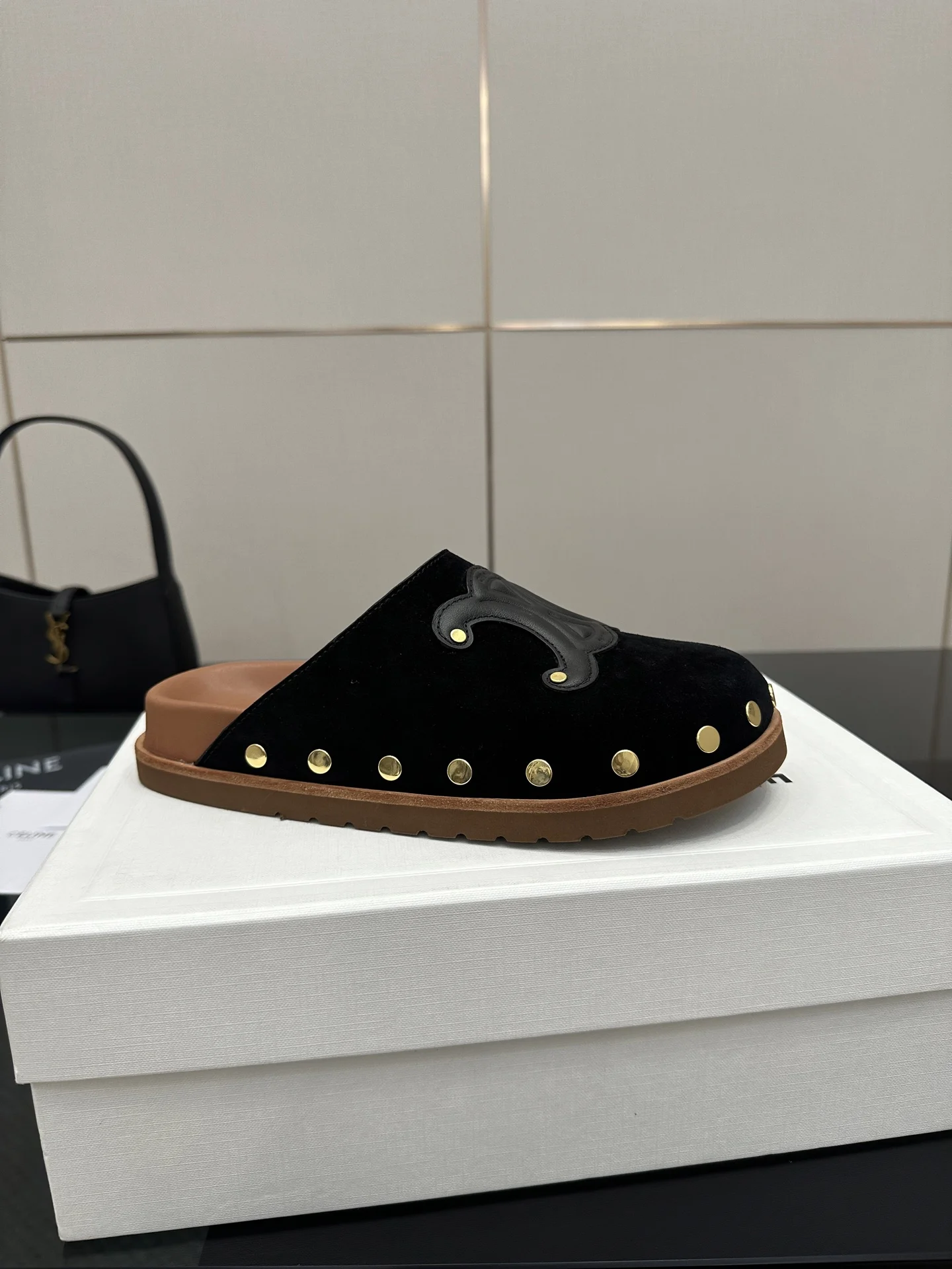 여름 신상 옥스포드 플랫 슬리퍼(2color) 상세