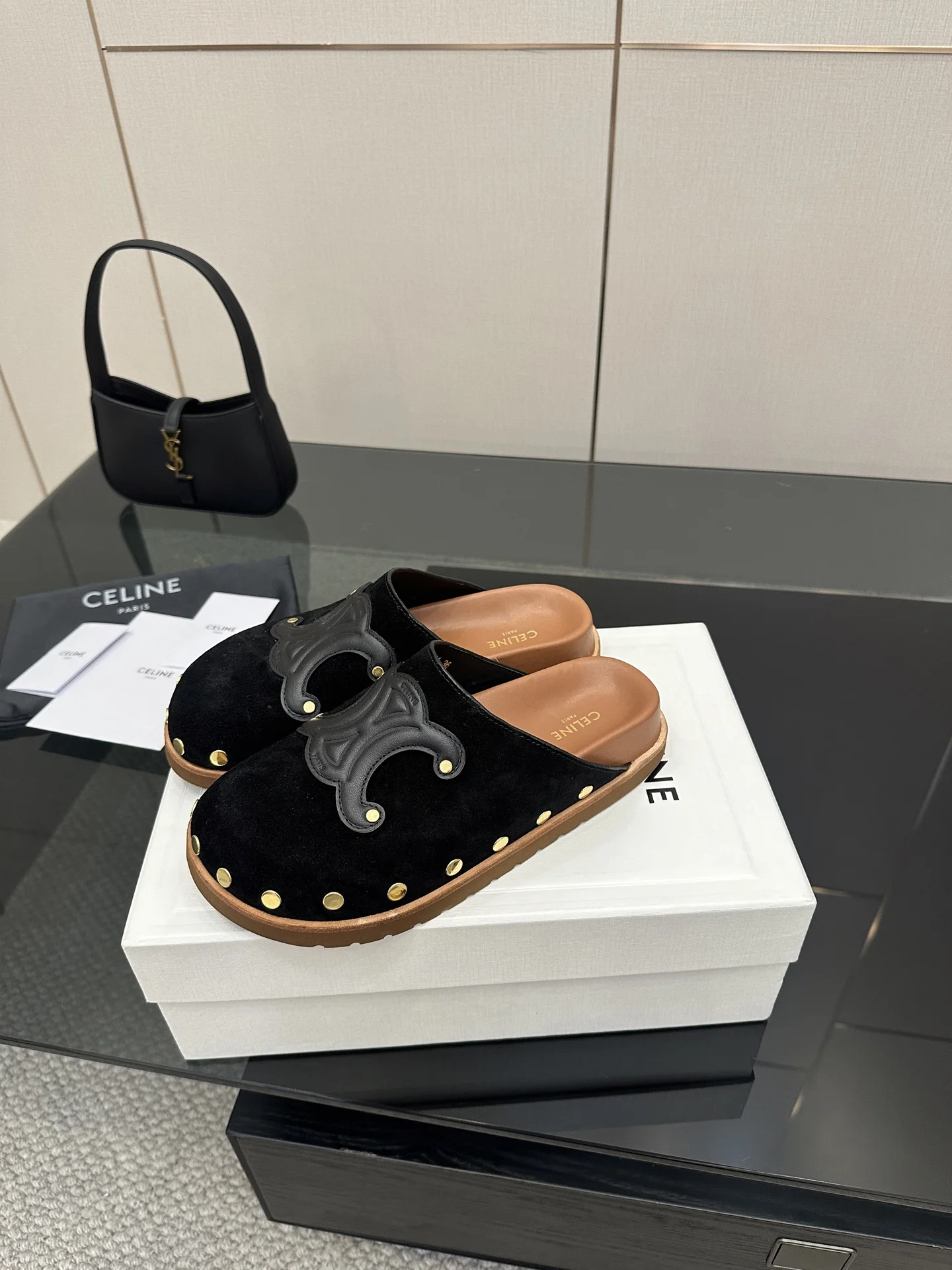 여름 신상 옥스포드 플랫 슬리퍼(2color) 상세