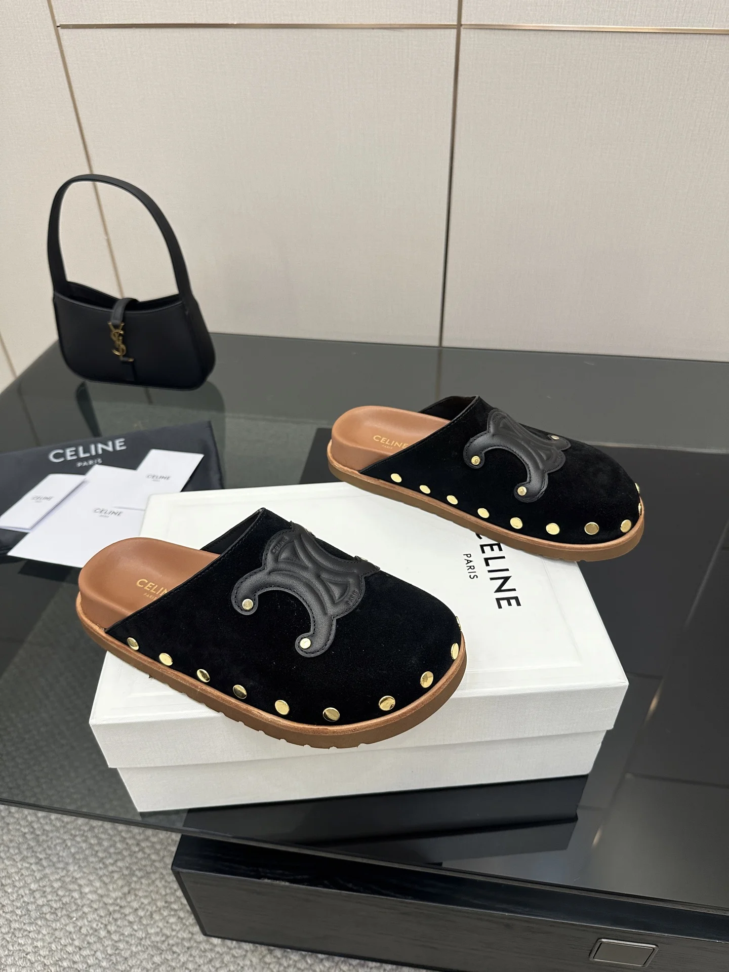 여름 신상 옥스포드 플랫 슬리퍼(2color) 상세