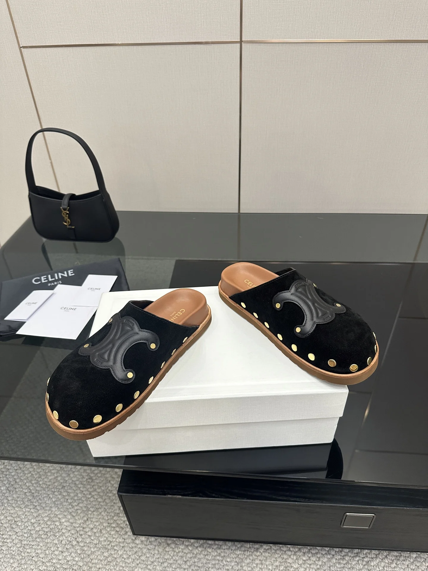 여름 신상 옥스포드 플랫 슬리퍼(2color) 상세