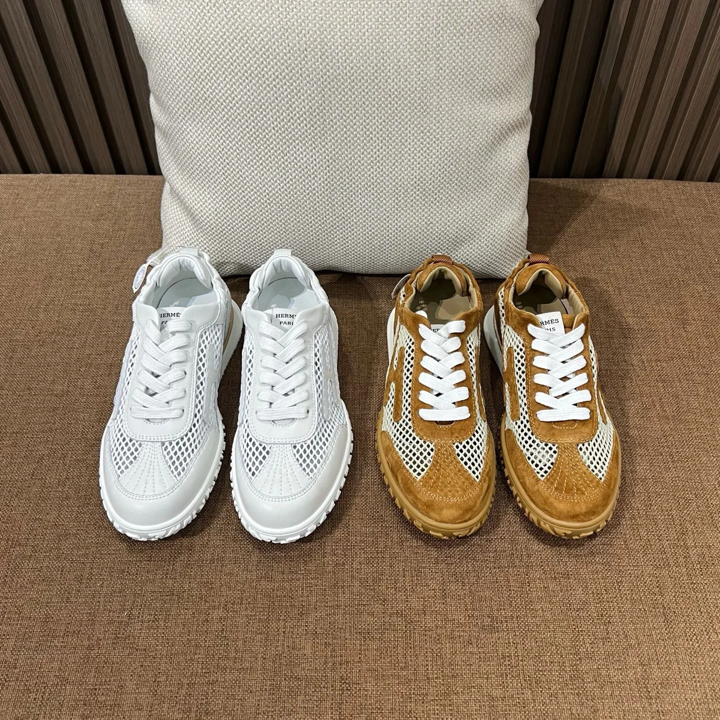 젯 스니커즈 펀칭 메쉬 워커 (2color)