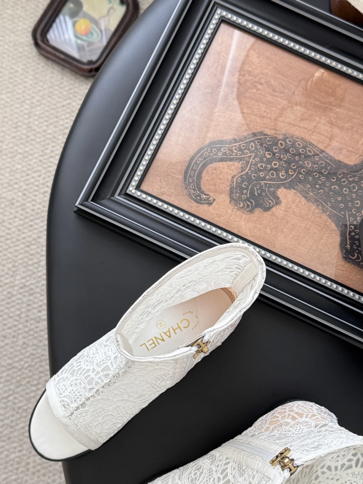 25K 추동 신상 망사자수 앵클부츠(2color) 상세