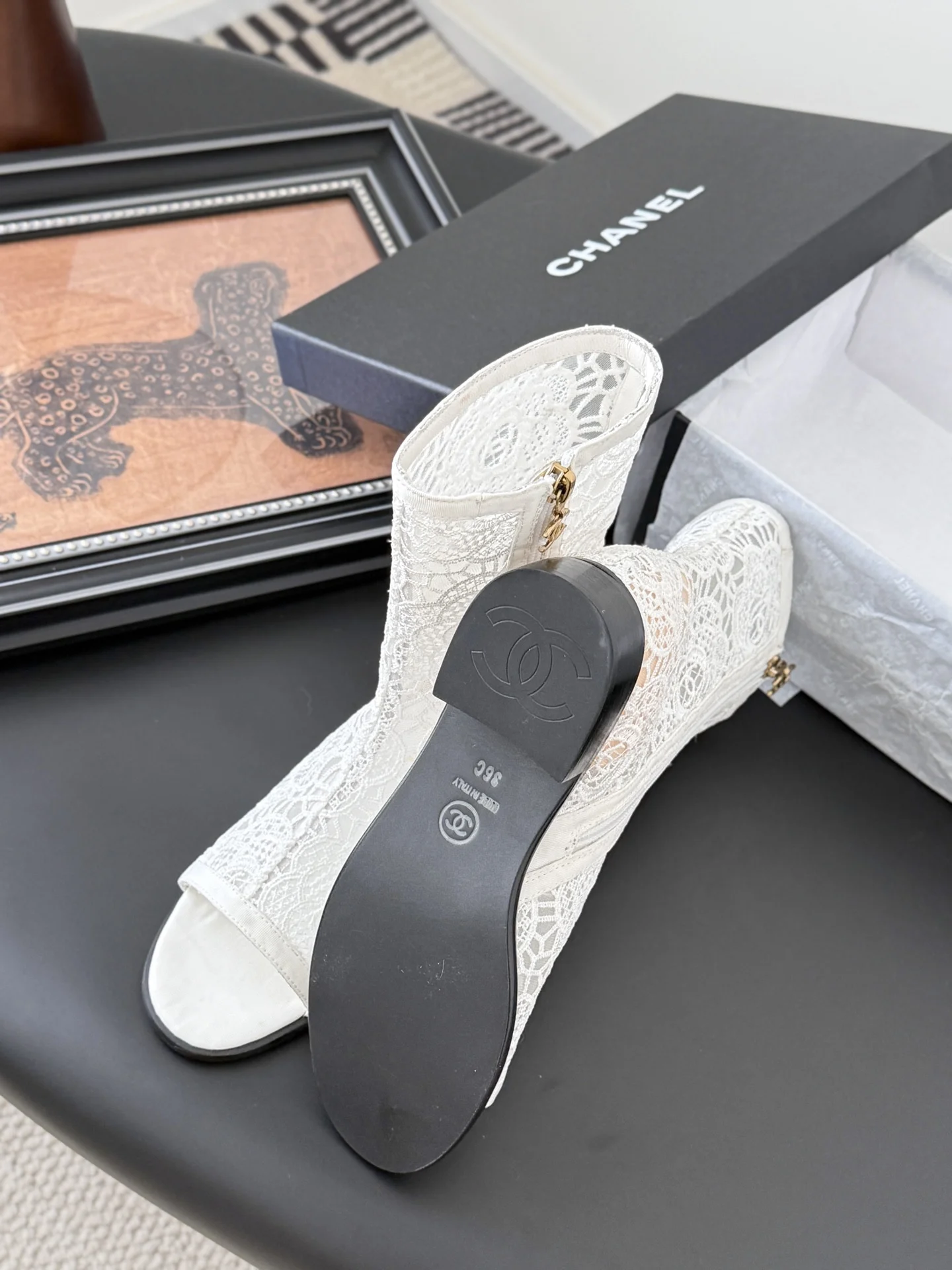 25K 추동 신상 망사자수 앵클부츠(2color) 상세