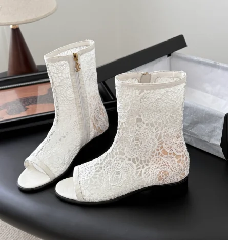 25K 추동 신상 망사자수 앵클부츠(2color)
