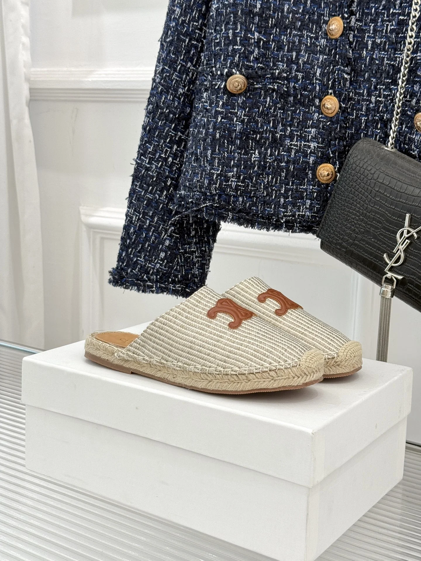 클래식 트리옹프 슬리퍼(4color) 상세