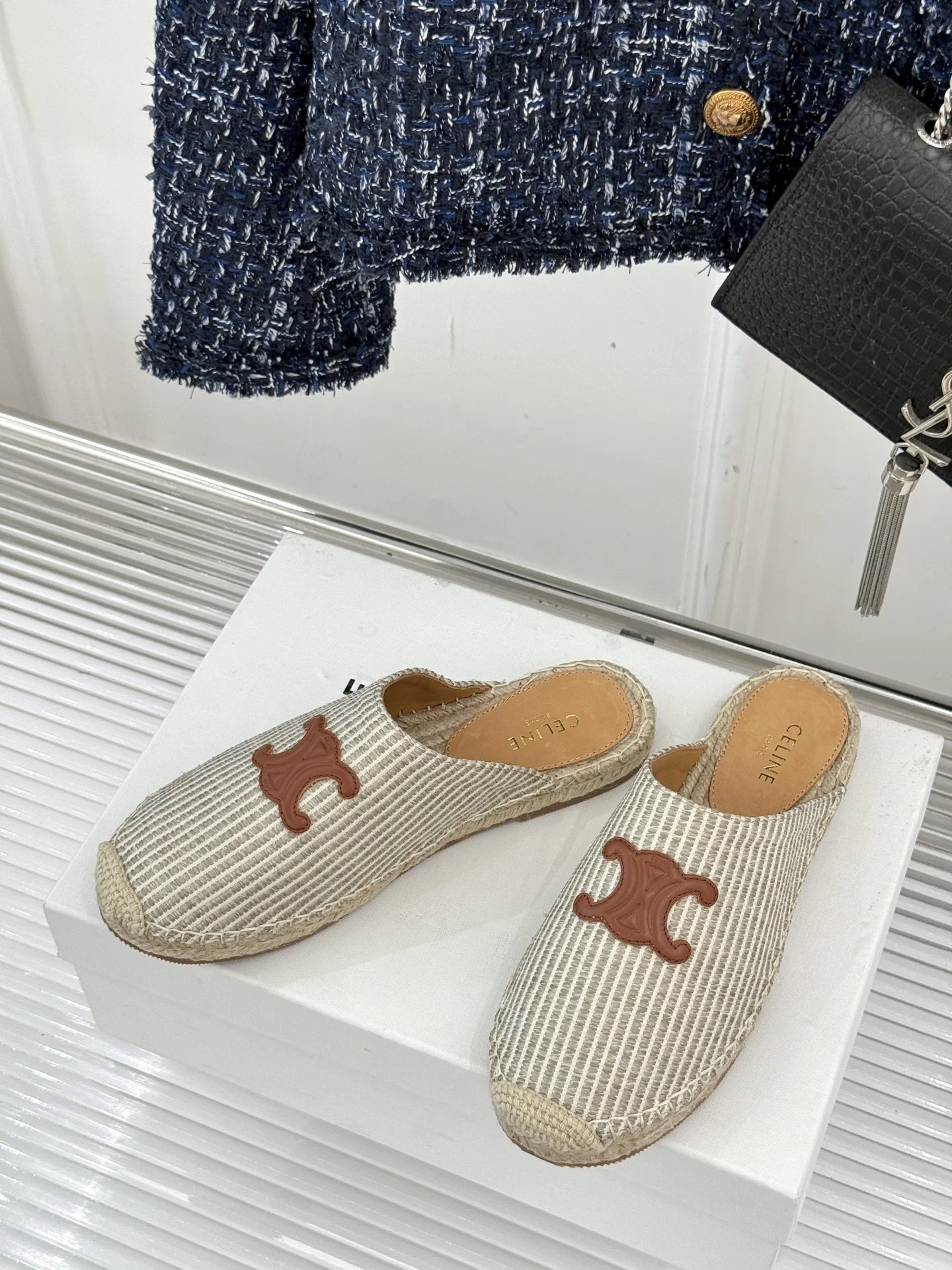 클래식 트리옹프 슬리퍼(4color) 상세