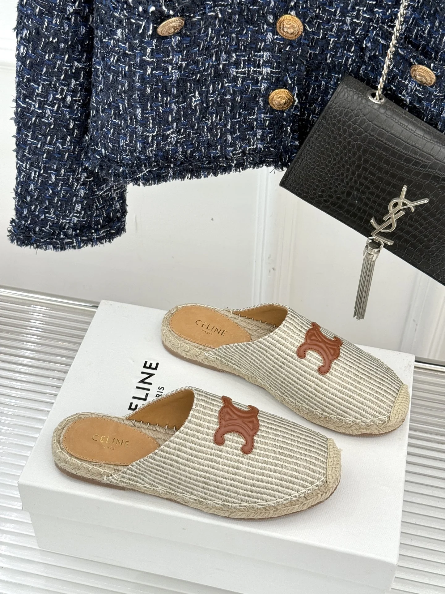 클래식 트리옹프 슬리퍼(4color) 상세