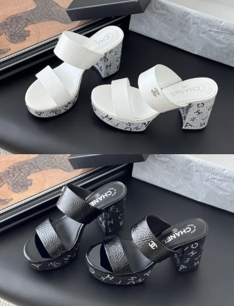 25K 핫픽스 양가죽 통굽 샌들 (2color)