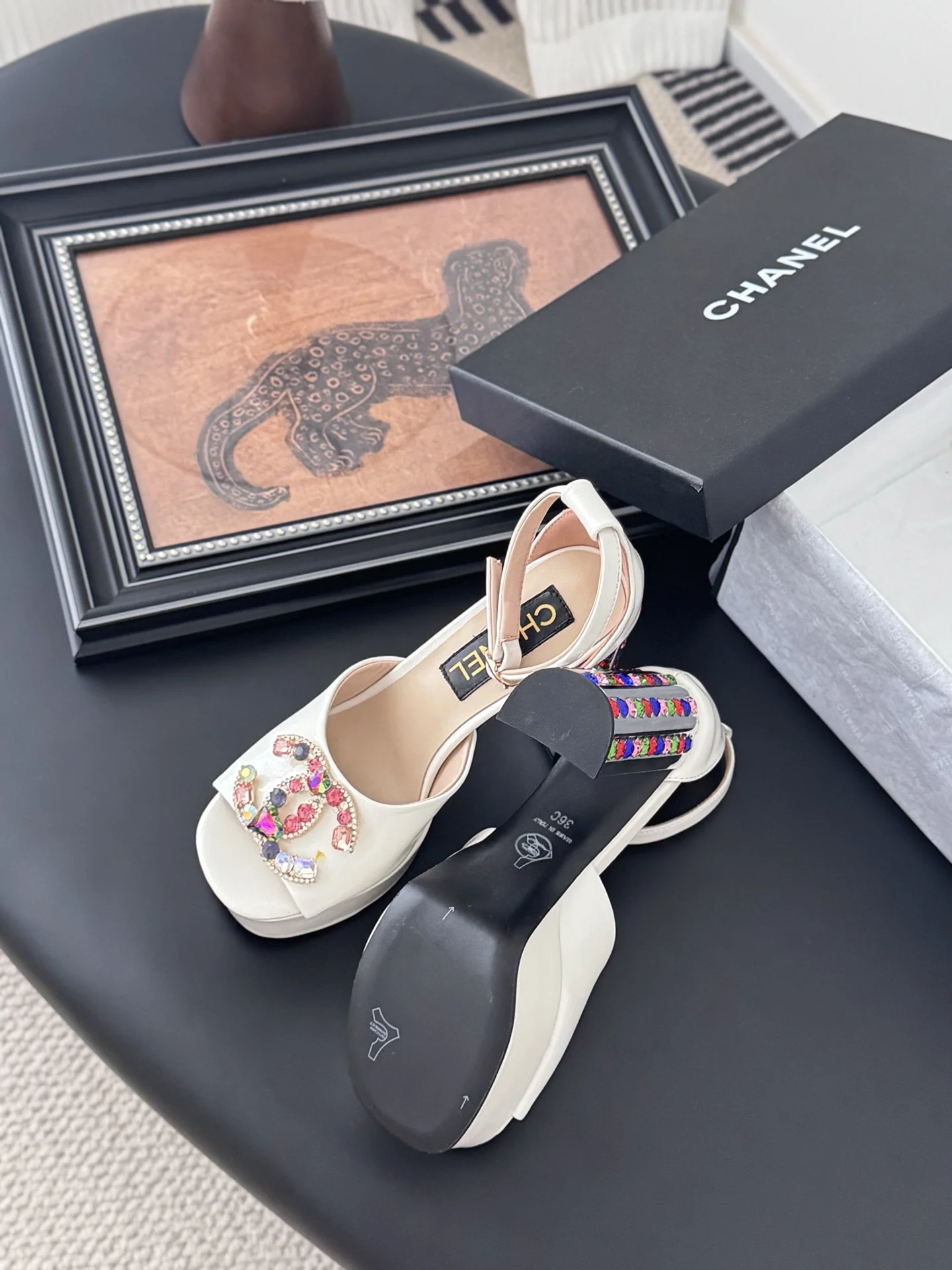 25K 이른 봄 플랫폼 핫피스 샌들 (3color) 상세