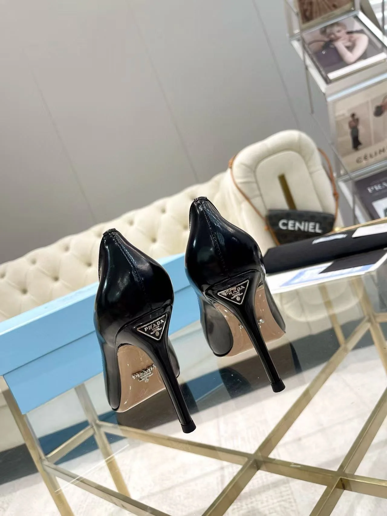 가죽 펌프스 힐