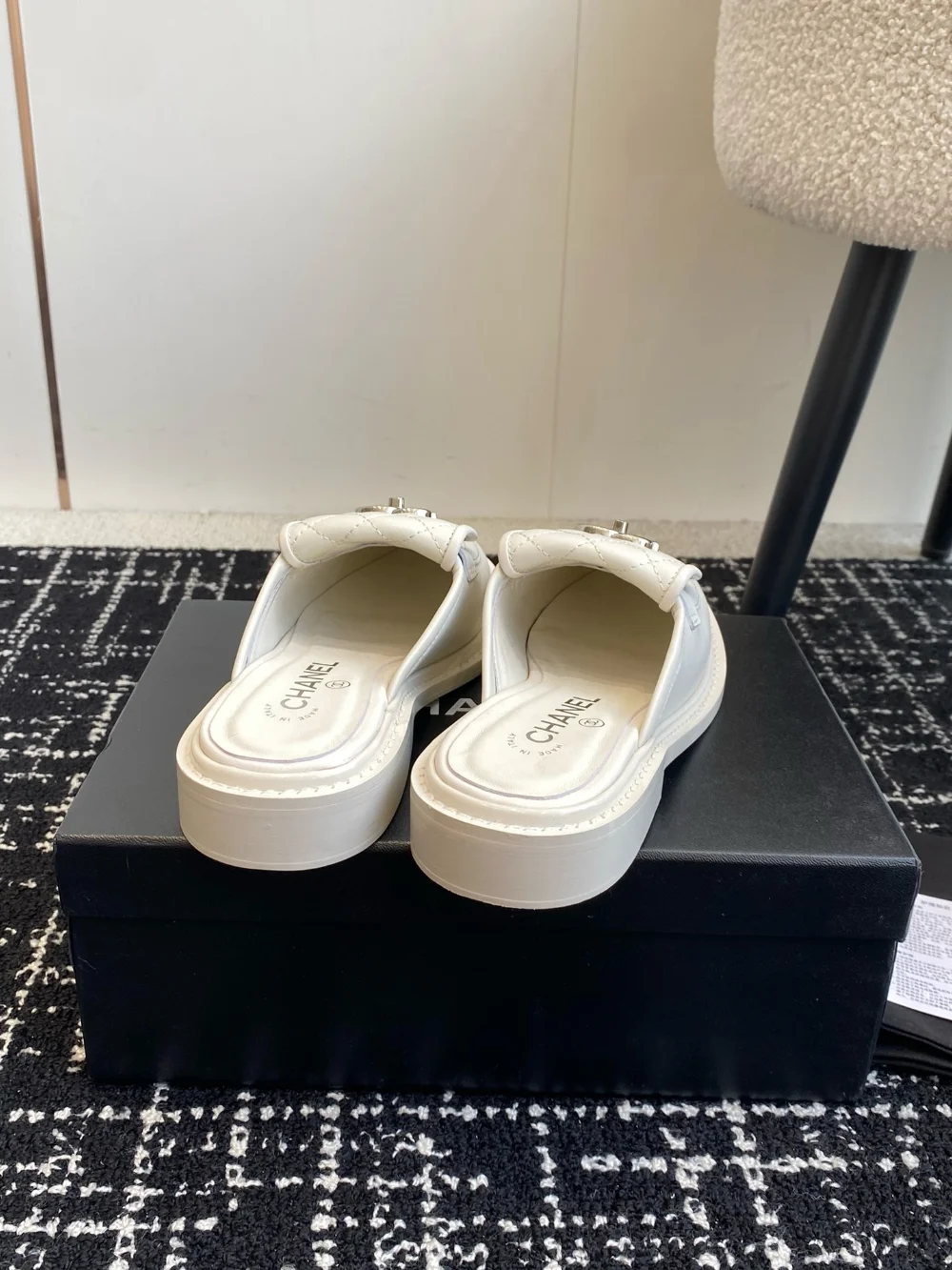 슬라이드 슬리퍼 (화이트) 상세