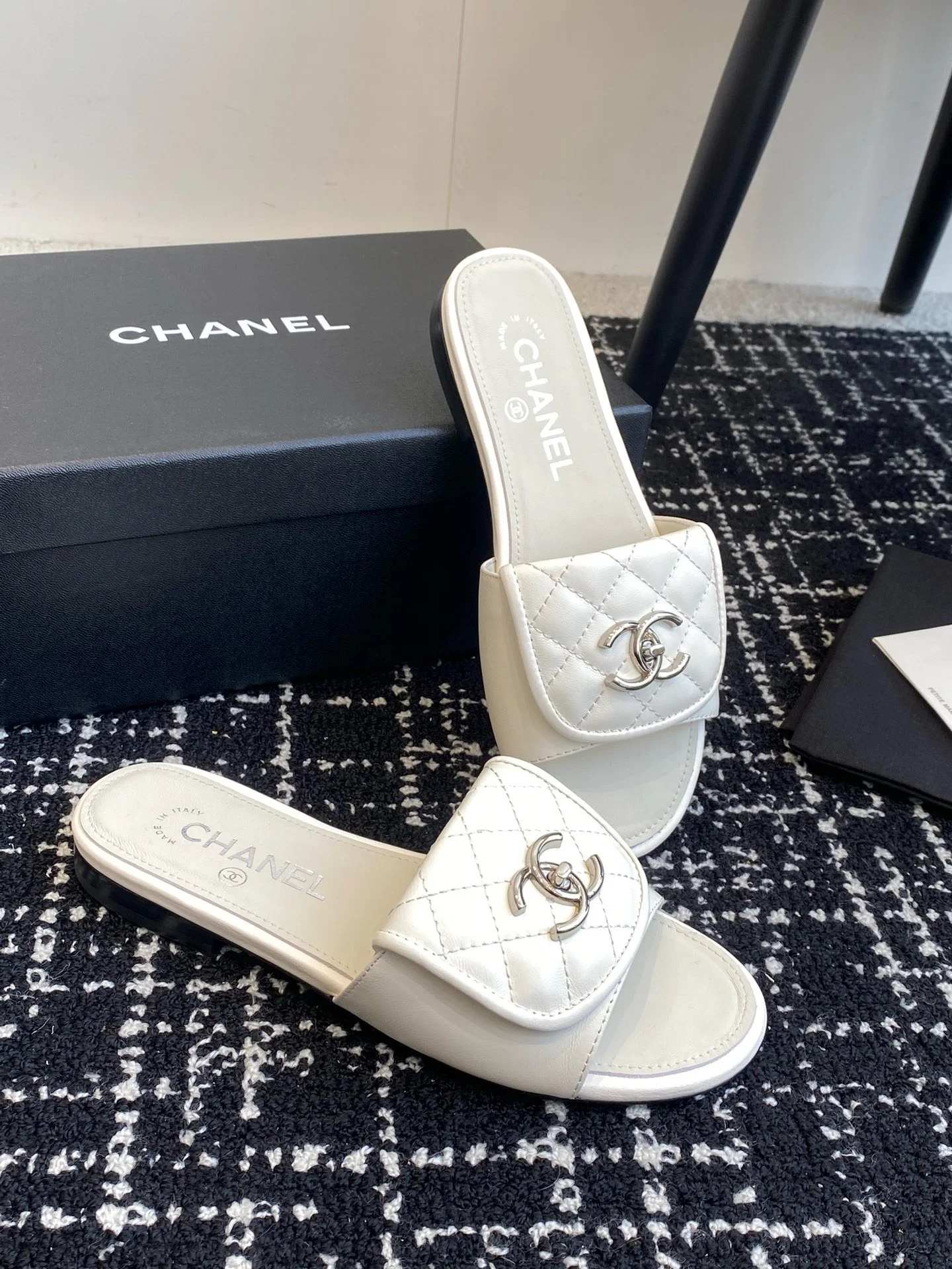 슬라이드 슬리퍼 (화이트)