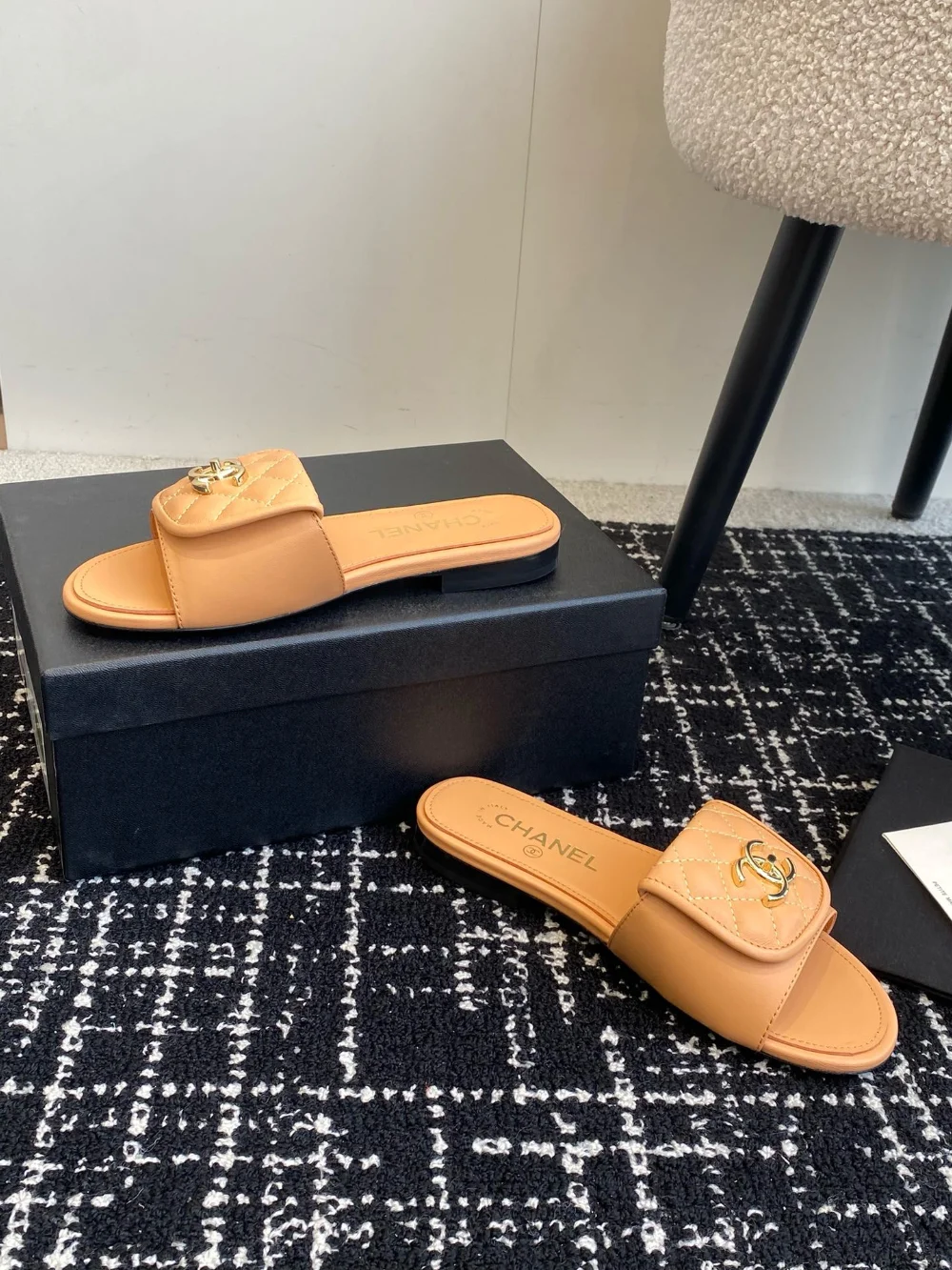 슬라이드 슬리퍼 (브라운) 상세