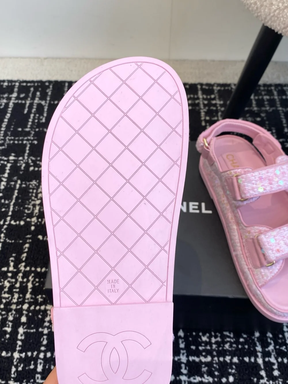 샌들 핑크 상세