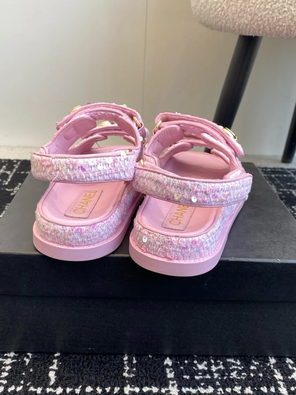 샌들 핑크 상세