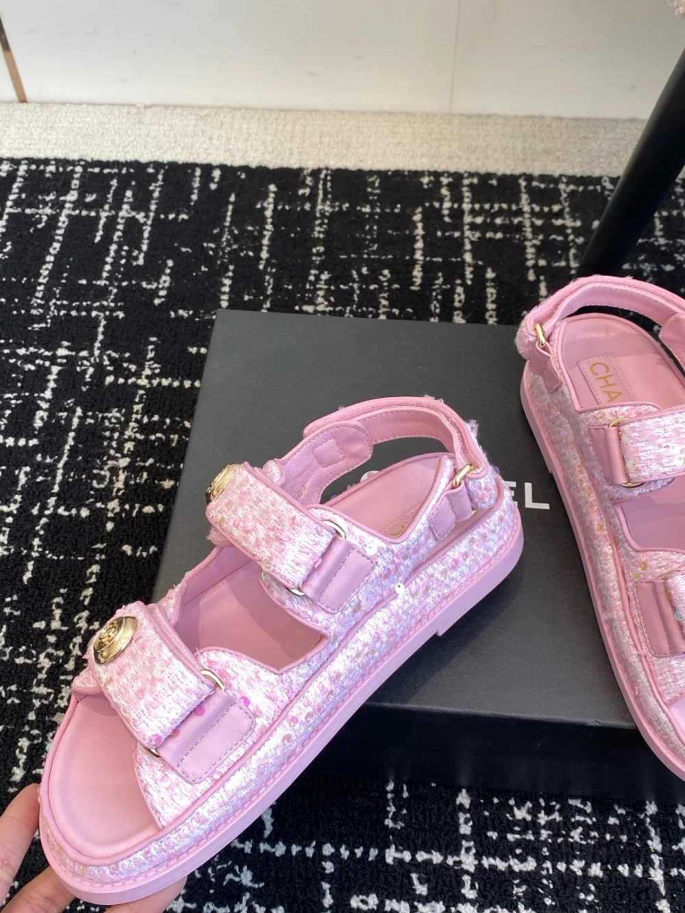 샌들 핑크 상세