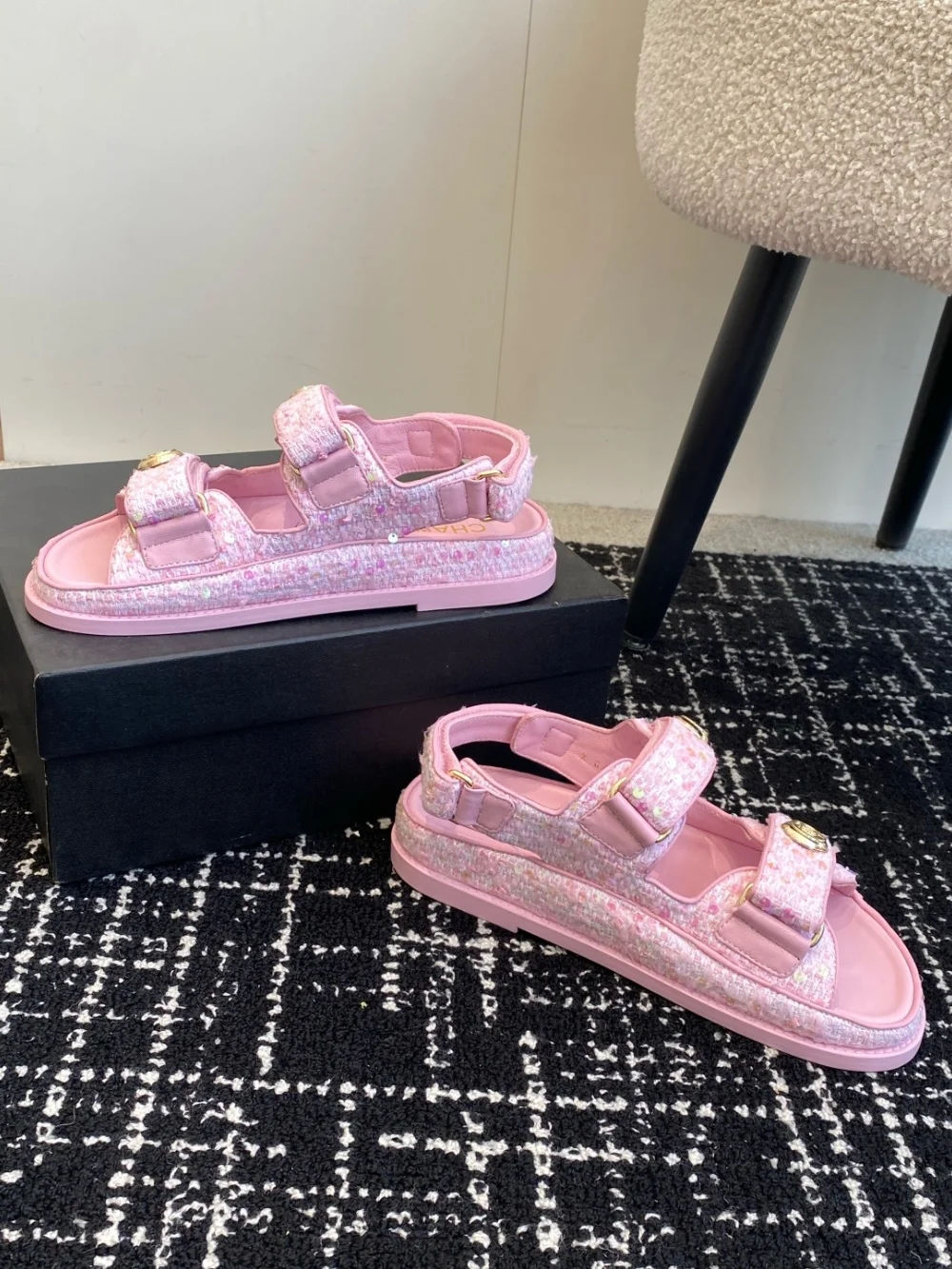 샌들 핑크 상세