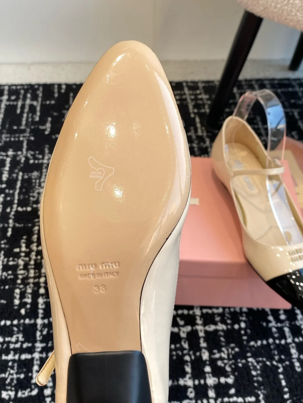 발레리나 플렛 슈즈 (베이지) 상세