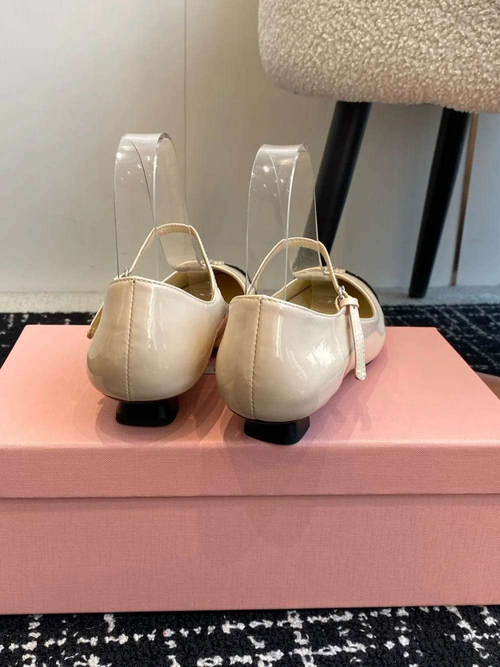 발레리나 플렛 슈즈 (베이지) 상세