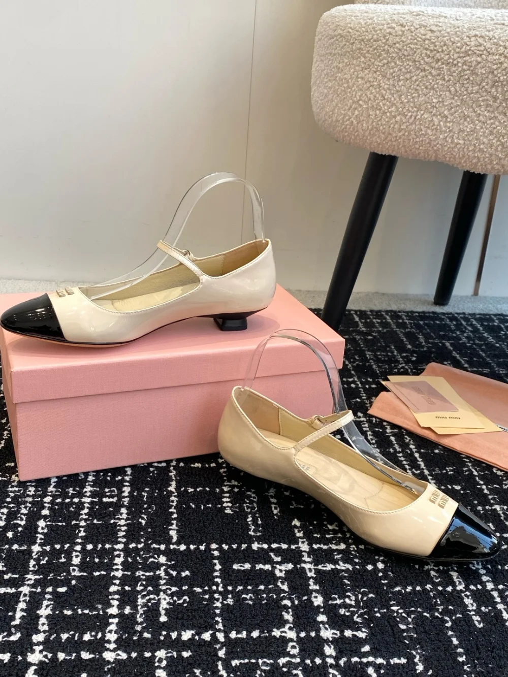 발레리나 플렛 슈즈 (베이지) 상세