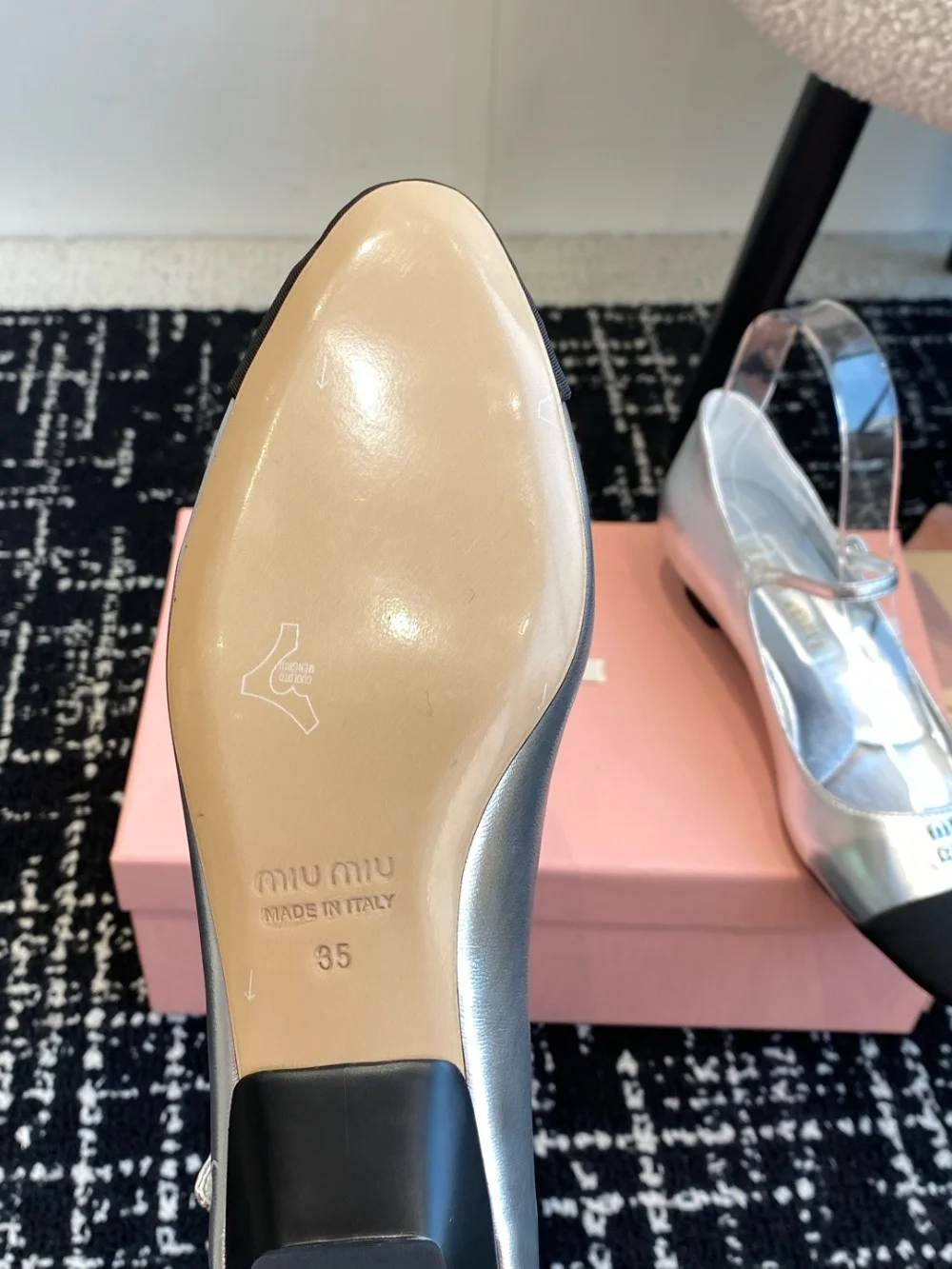 발레리나 플렛 슈즈 (실버) 상세