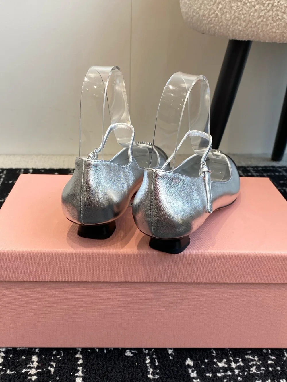 발레리나 플렛 슈즈 (실버) 상세