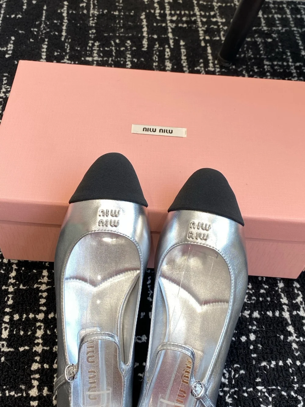 발레리나 플렛 슈즈 (실버) 상세