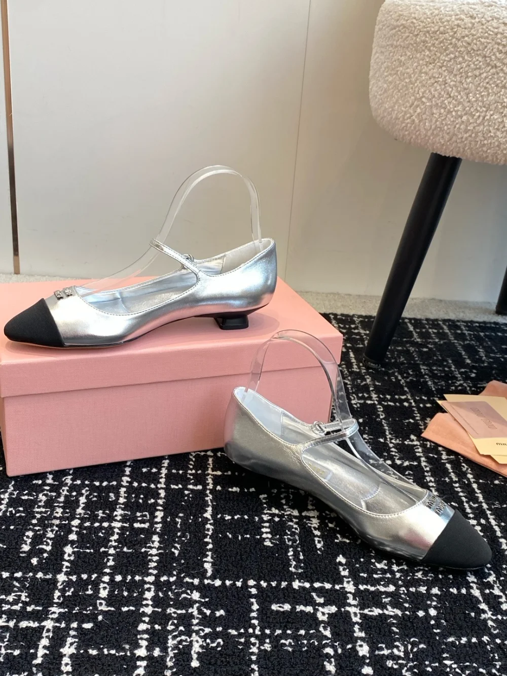 발레리나 플렛 슈즈 (실버) 상세